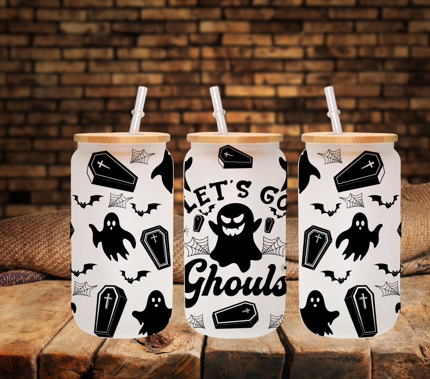 Let's Go Ghouls - UV DTF 16oz Libbey wrap