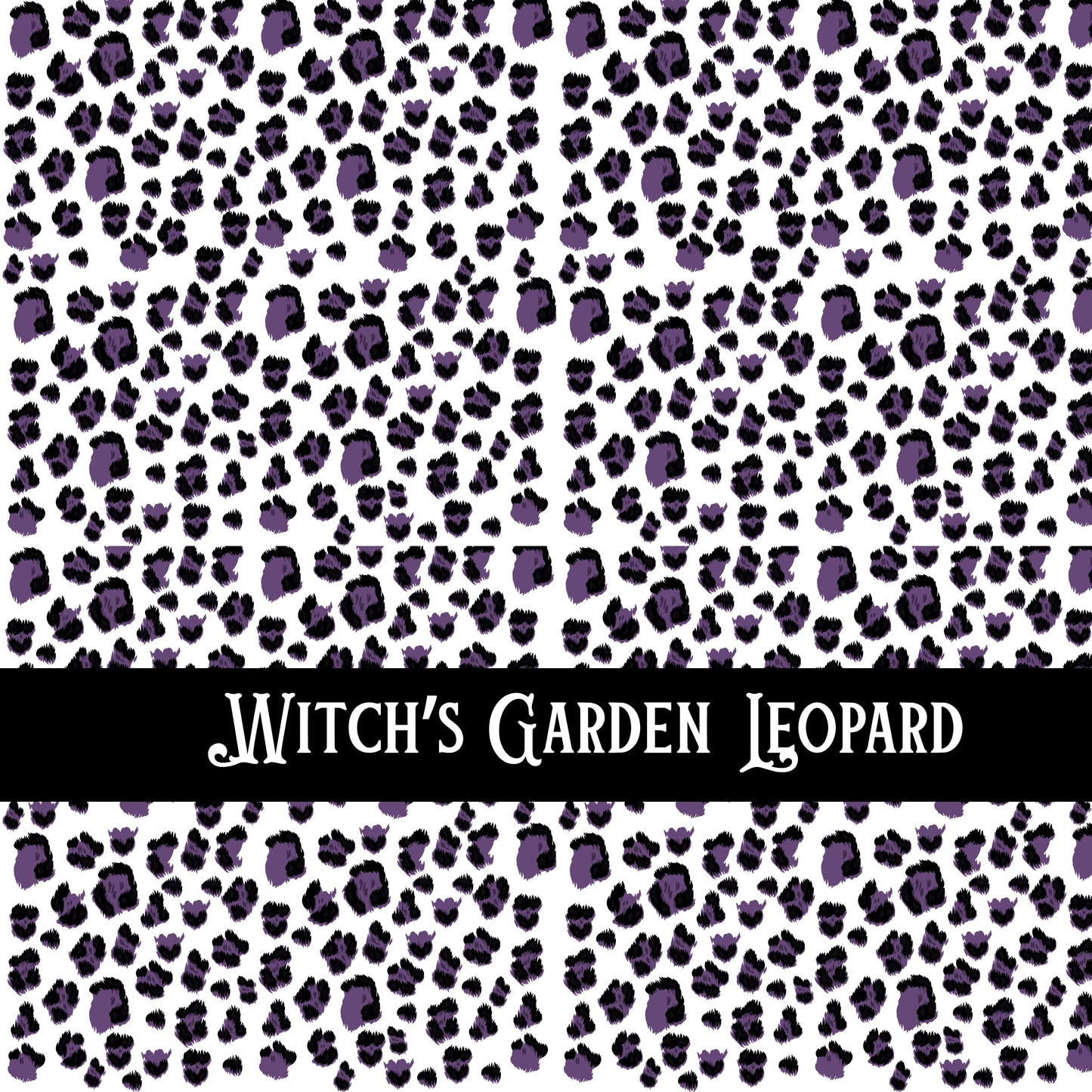 Witch's Garden Leopard UV DTF Decal sheet