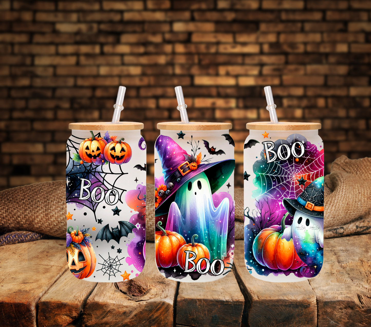 Magical Ghost - UV DTF 16oz Libbey wrap