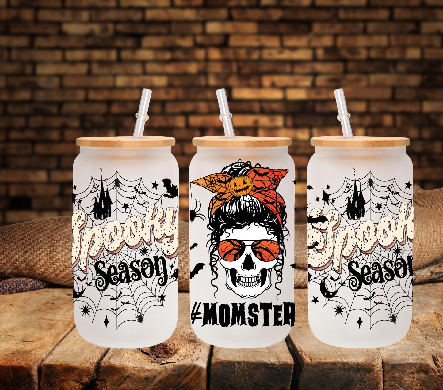 Momster - UV DTF 16oz Libbey wrap
