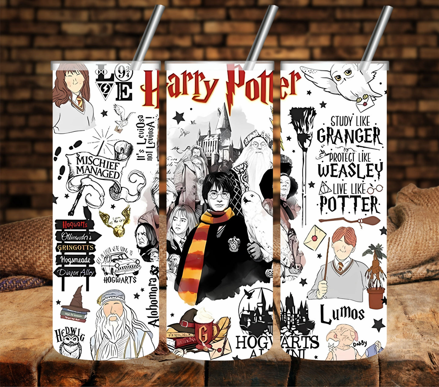 Wizard UV DTF tumbler wraps