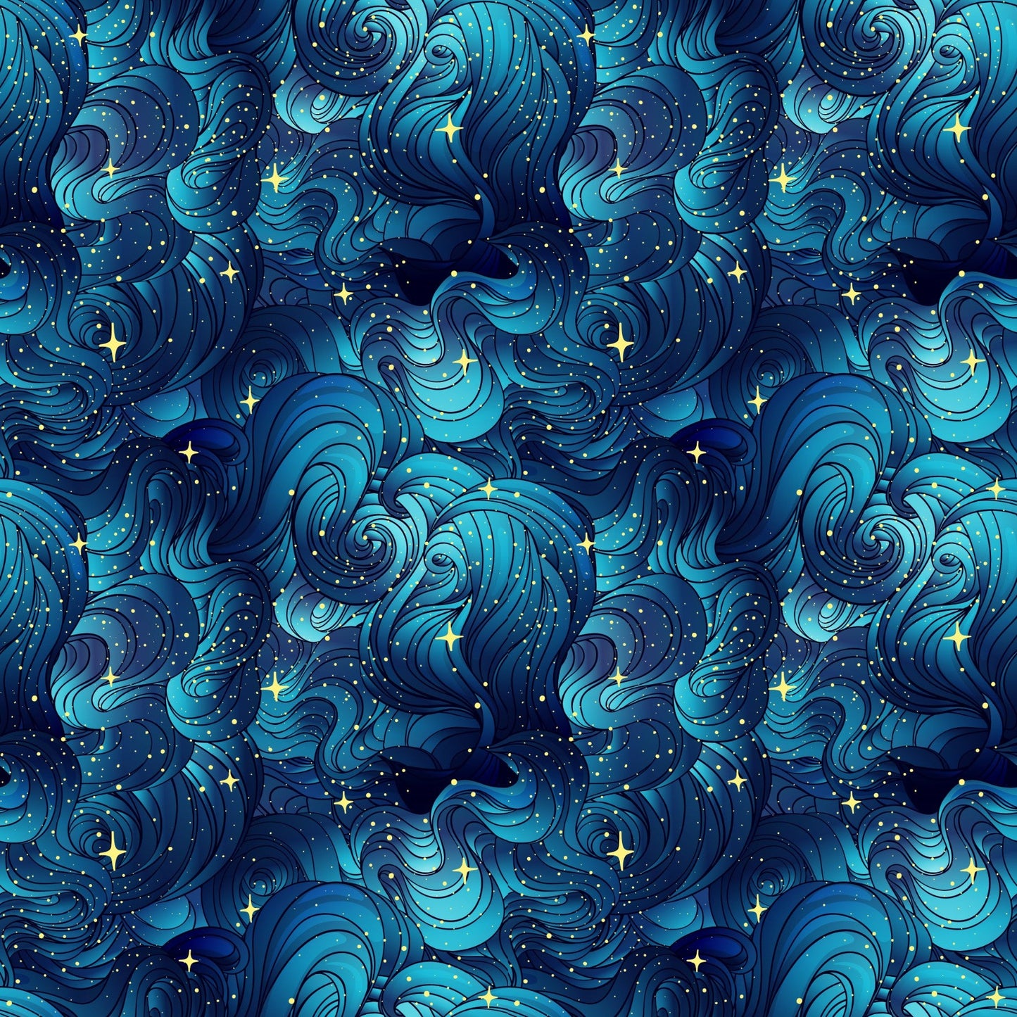 Hand Drawn Night Sky - Adhesive Vinyl Sheets