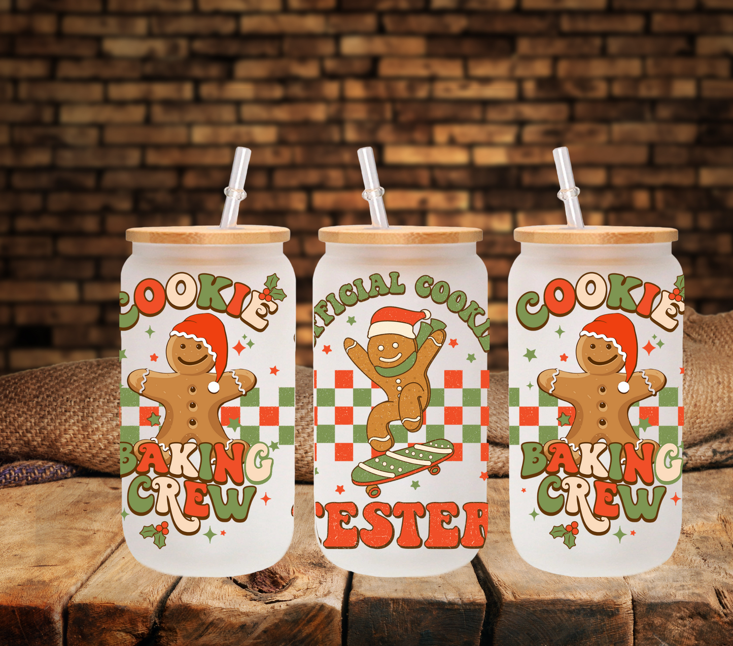 Official Cookie Tester - UV DTF 16oz Libbey wrap