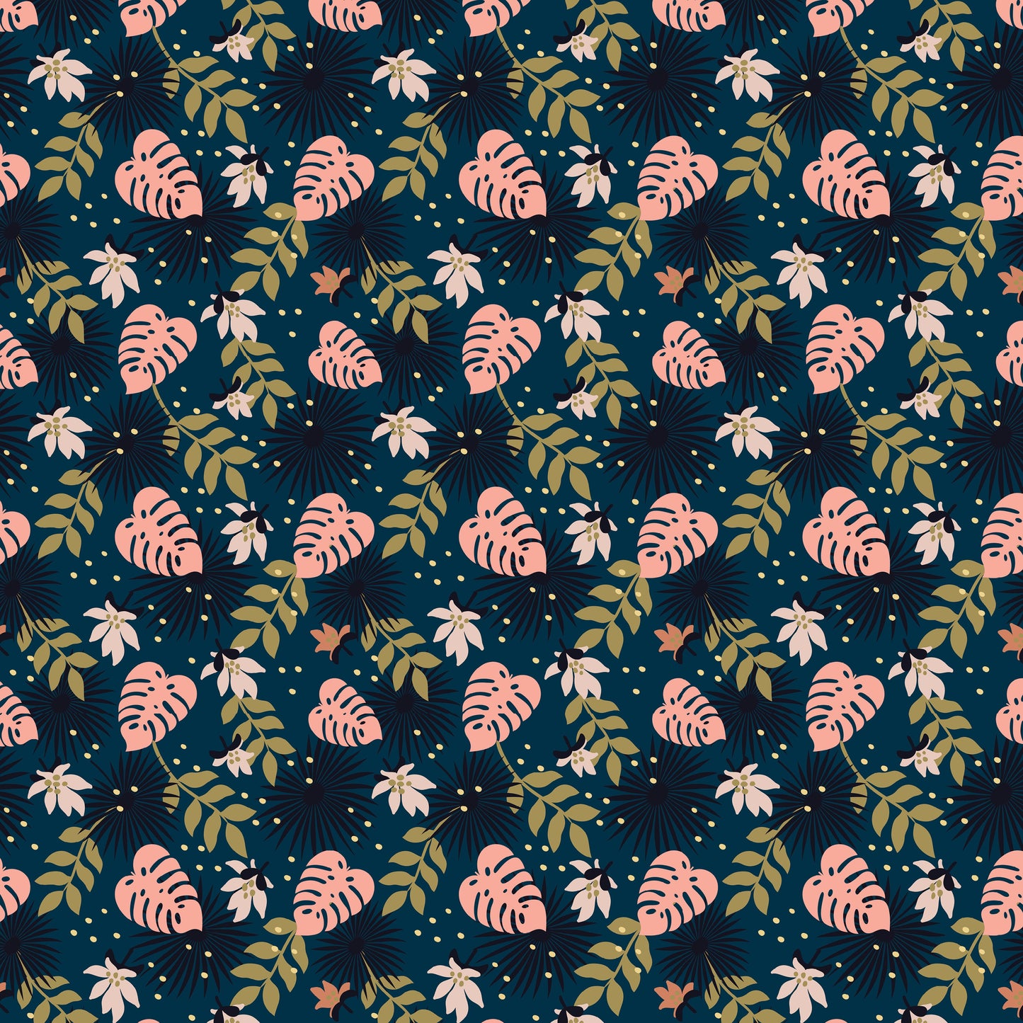 Peach Florals - Adhesive Vinyl Sheets