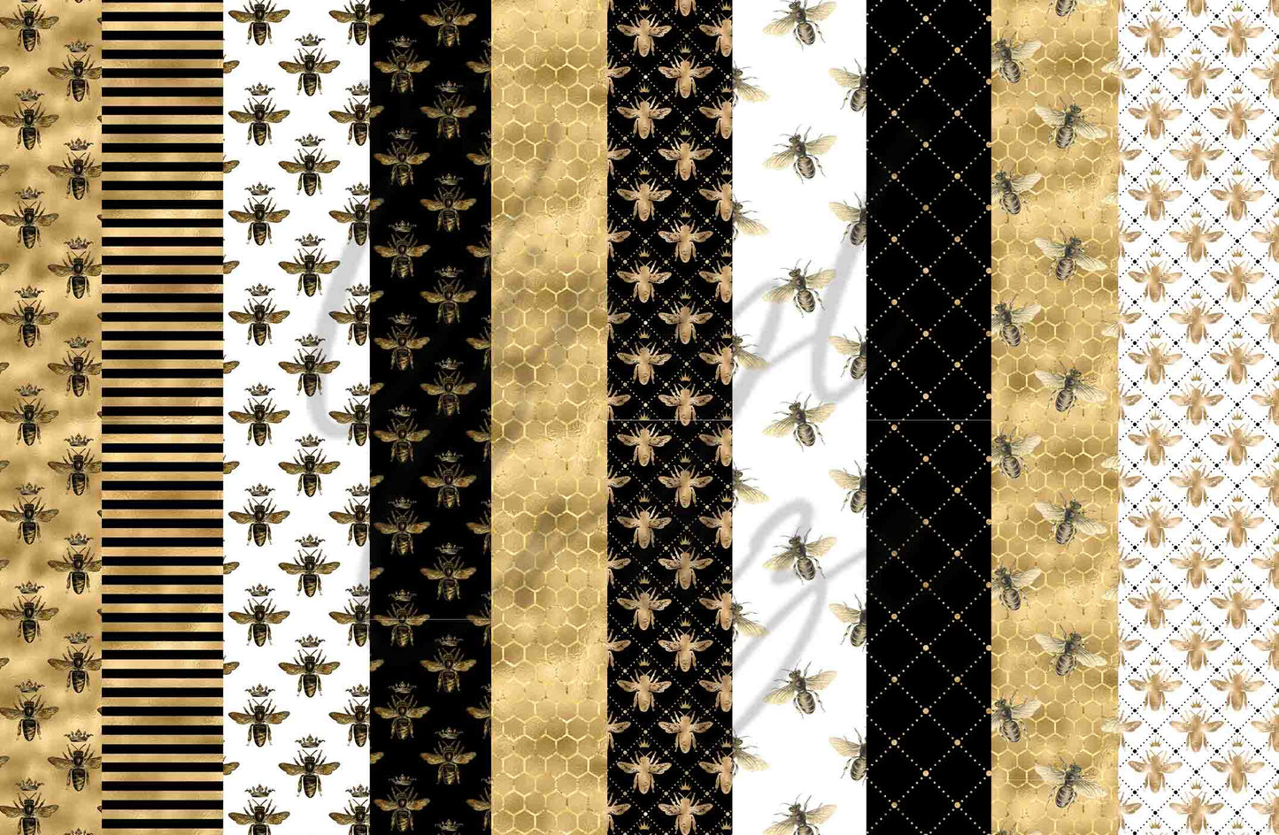 Vintage Bees - Adhesive Vinyl Sheets