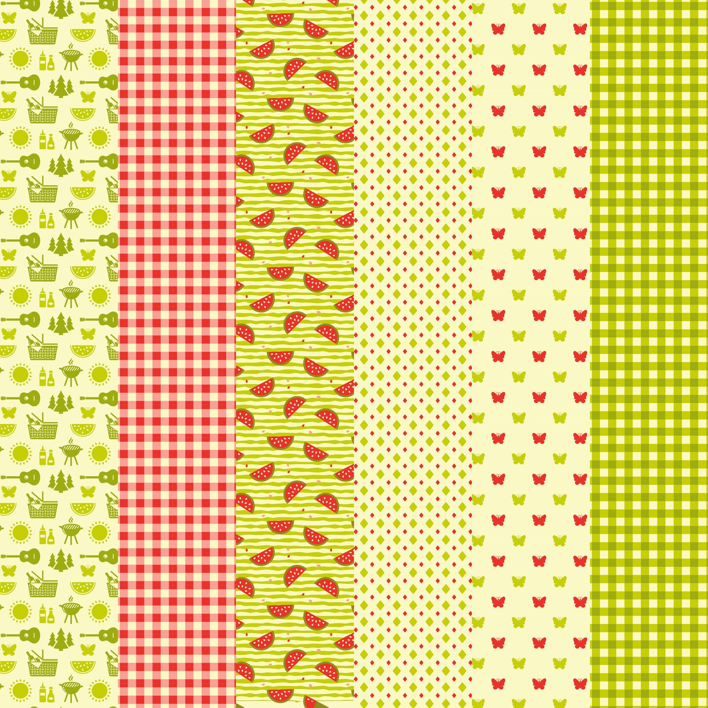 Picnic Time - Adhesive Vinyl 12x12 Sheets - 6 Pack