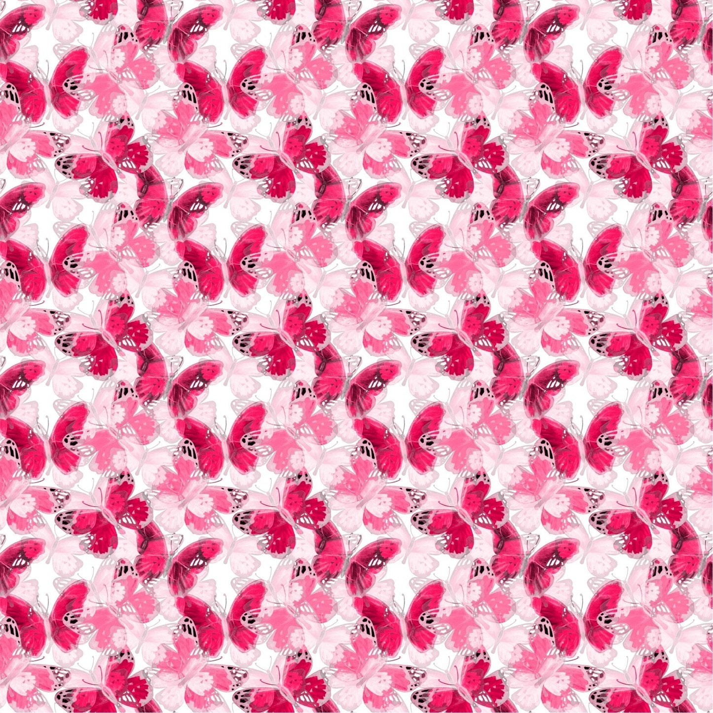 Pink Flying Butterflies - Adhesive Vinyl 12x2 Sheet