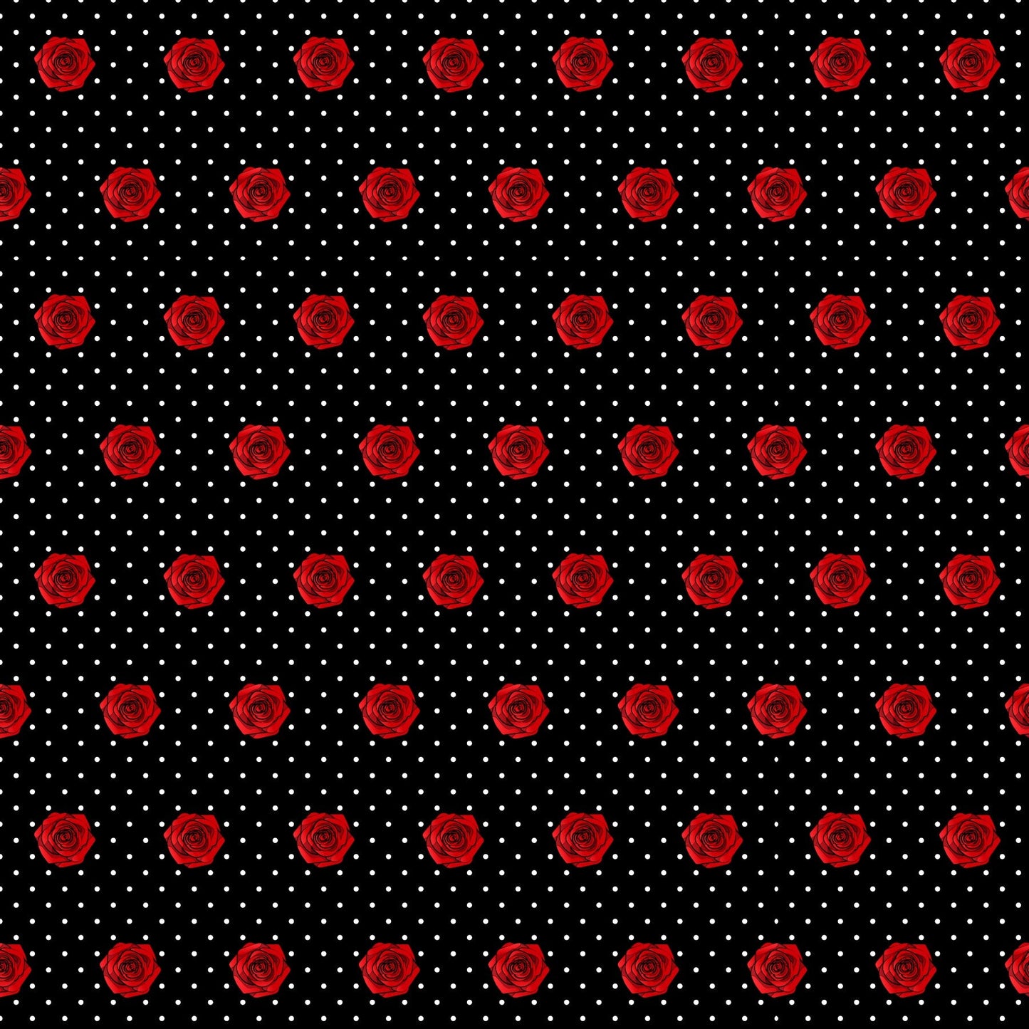 Polka Dot Roses - Adhesive Vinyl Sheets