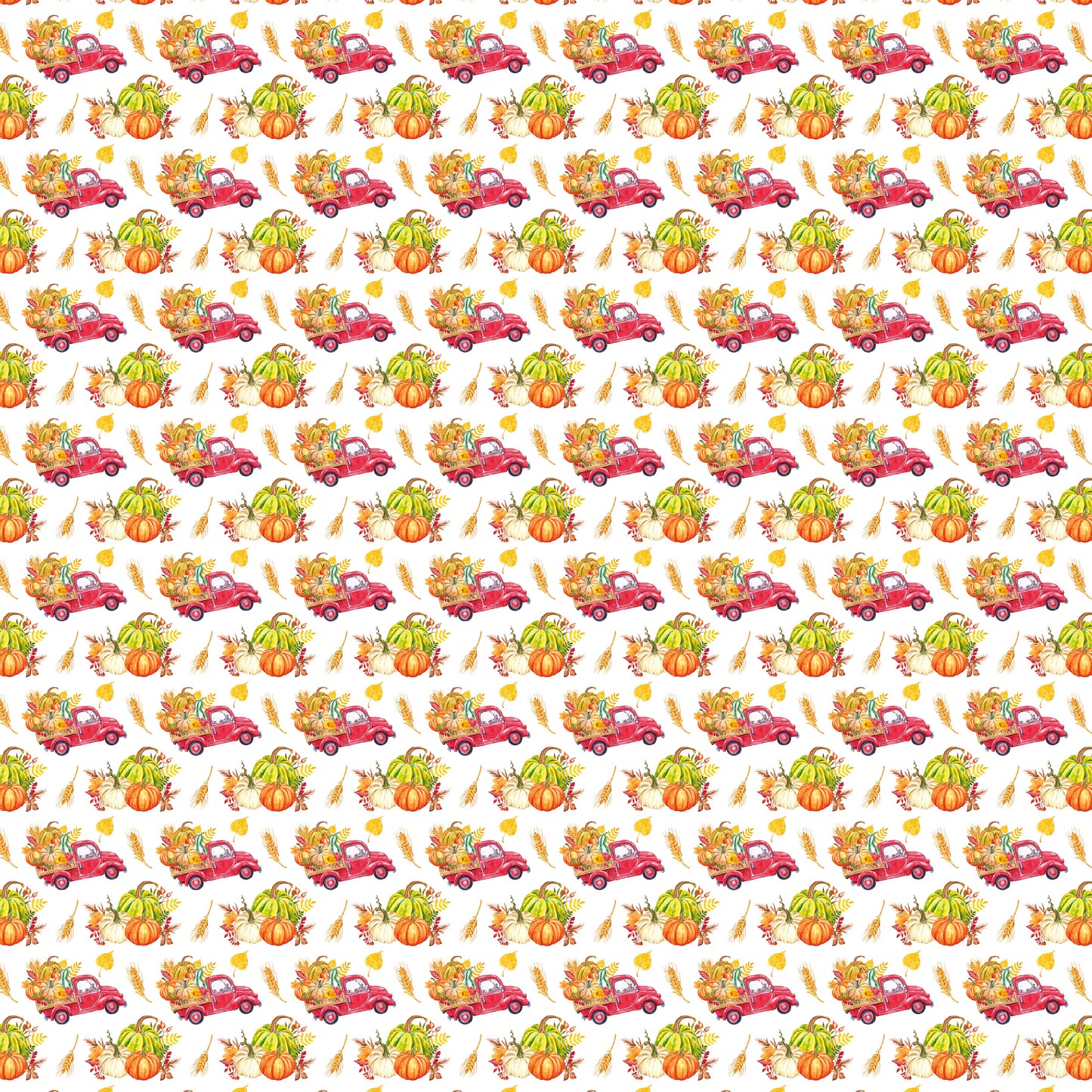 Pumpkin Truck - Adhesive Vinyl Sheets