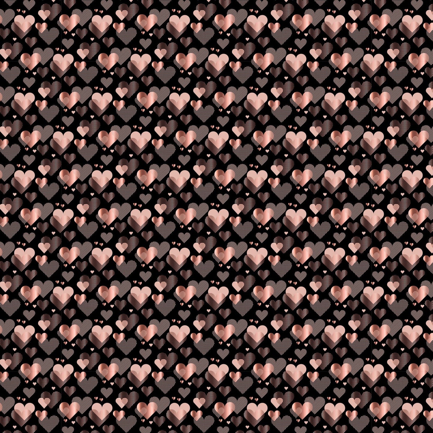 Rose Gold Heart - Adhesive Vinyl Sheets