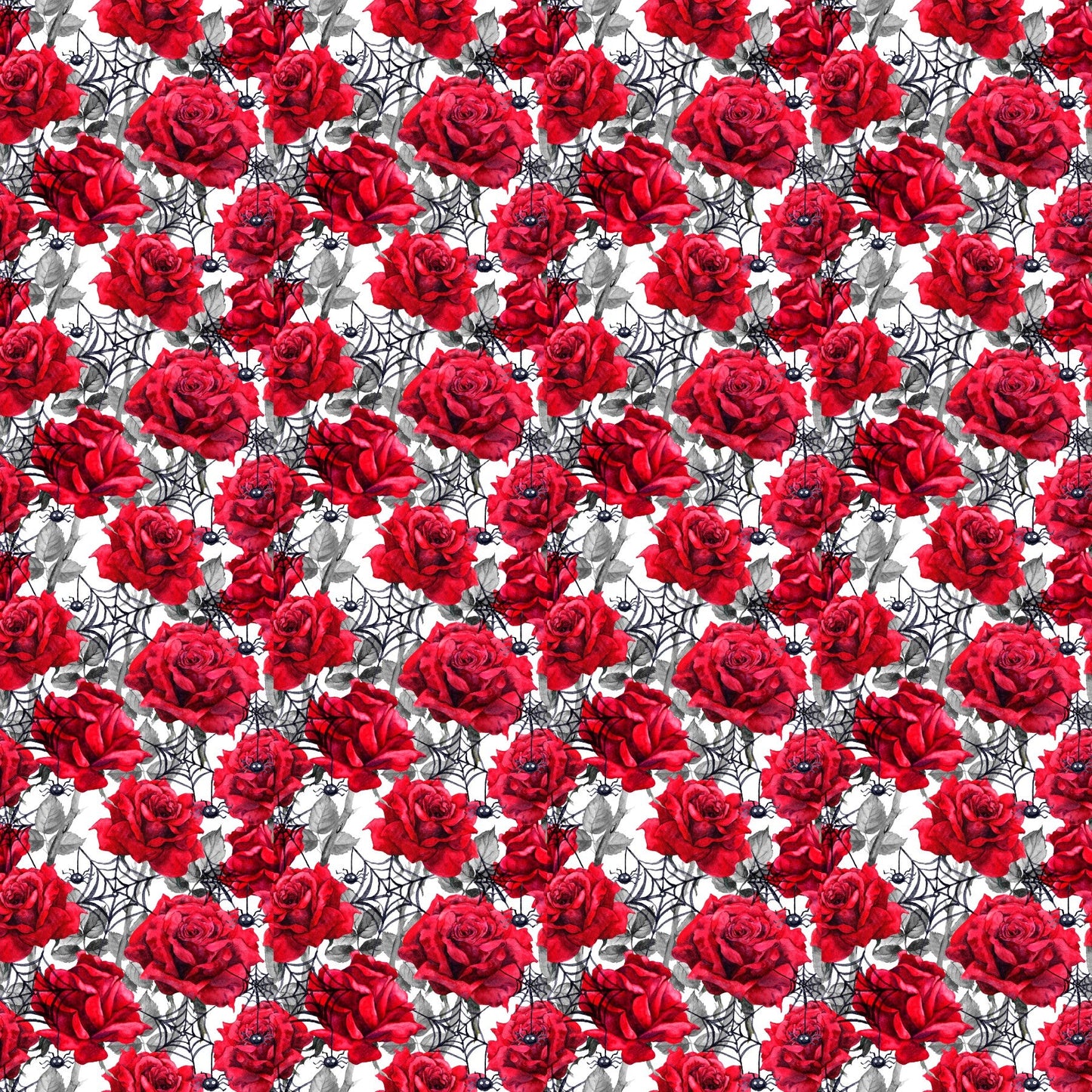 Roses And Spiders - Adhesive Vinyl 12x12 Sheet