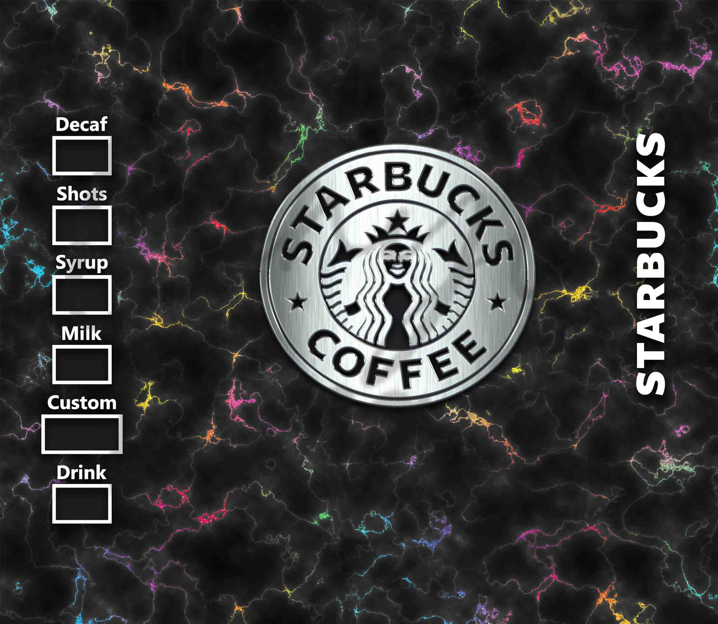 SBux Cracker Marble - Adhesive Vinyl Wrap