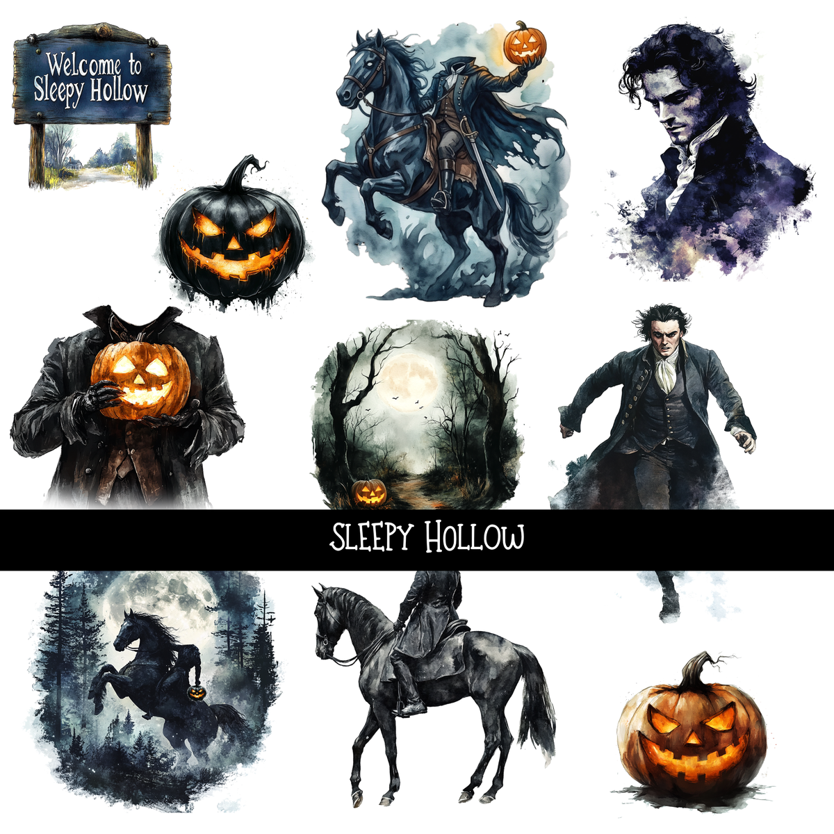 Sleepy Hollow - UV DTF Decal sheet