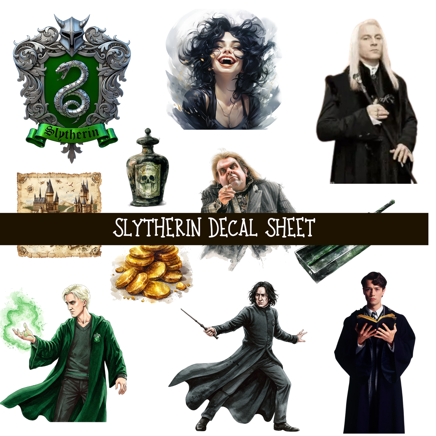 World of Hogwarts Collection UV Decal sheets 9 to choose from