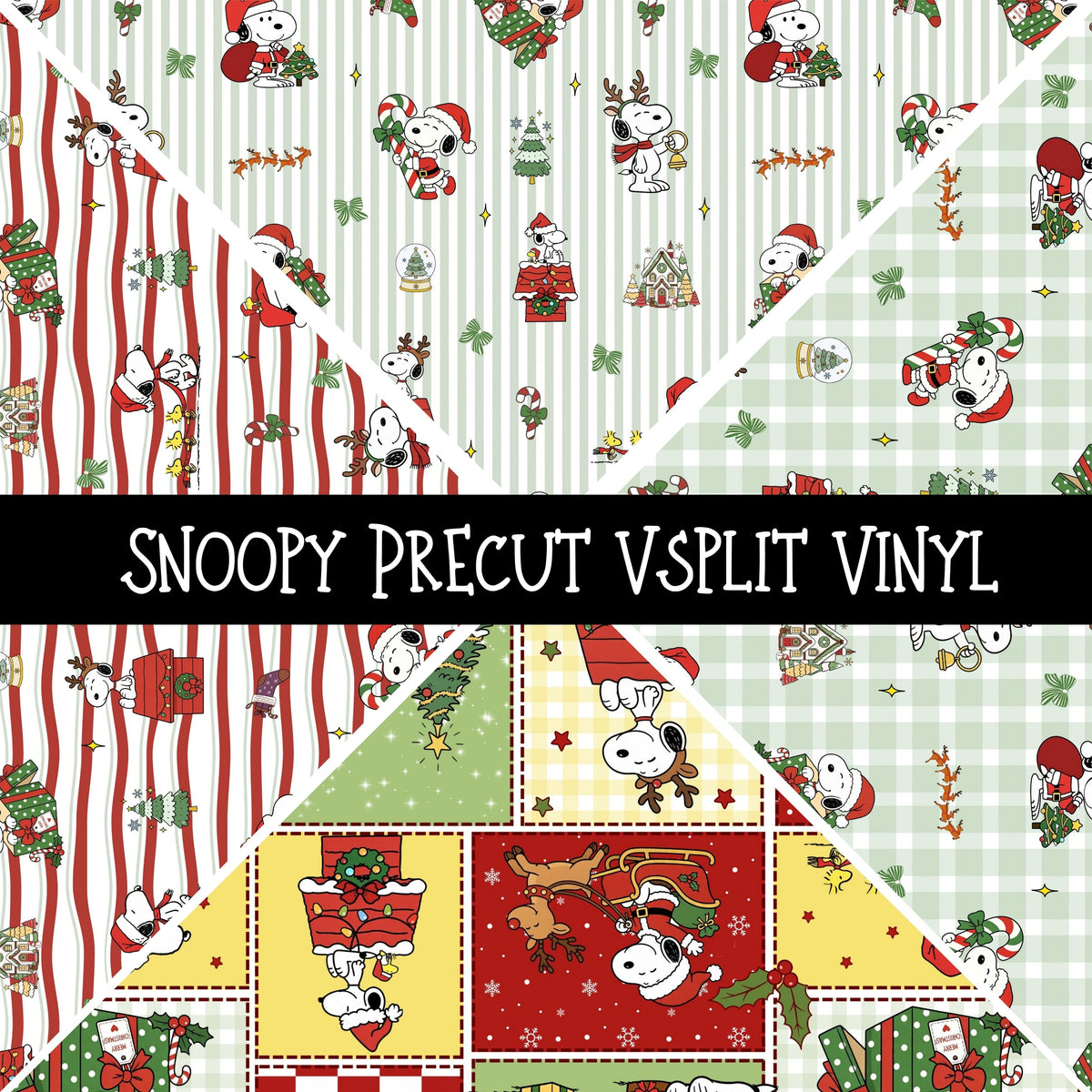 Snoopy precut Vsplit 12x12 vinyl sheet