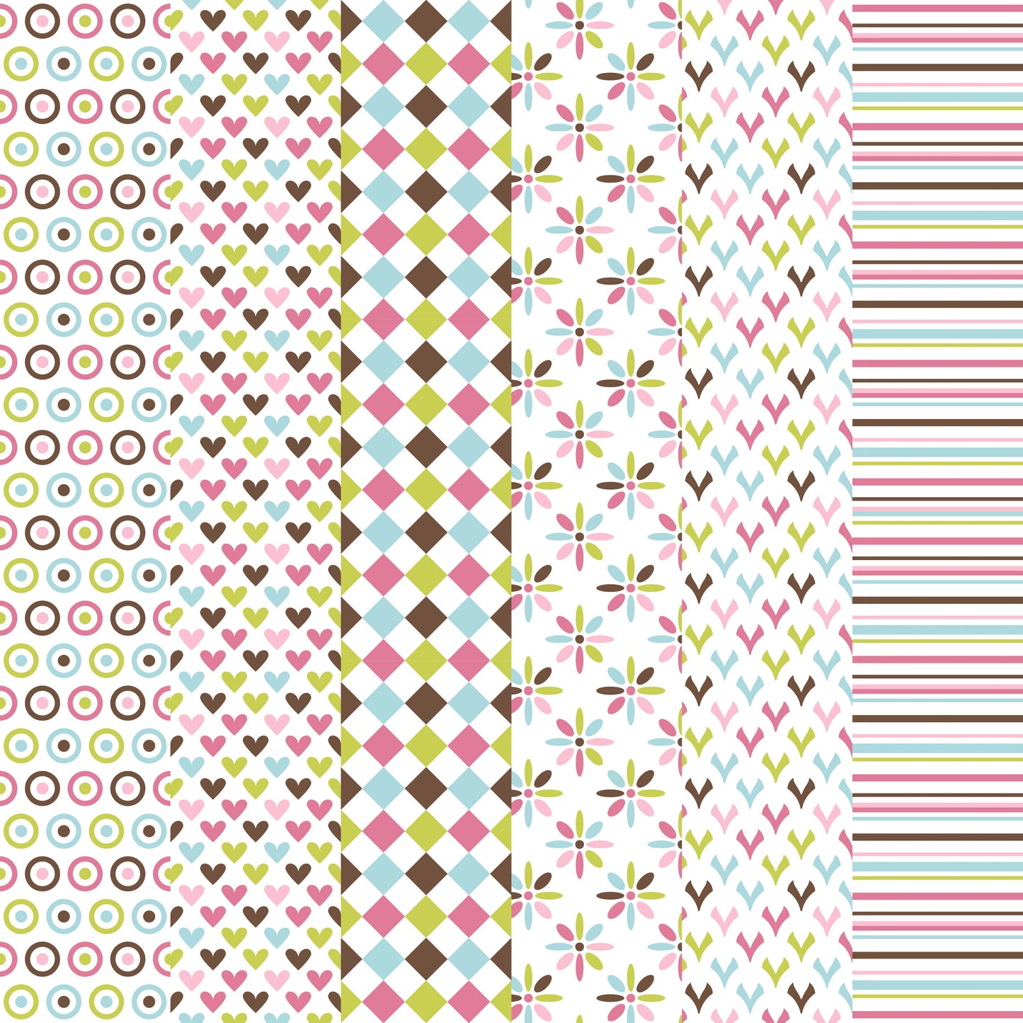 Spring Fling - Adhesive Vinyl 12x12 Sheets -6 Pack