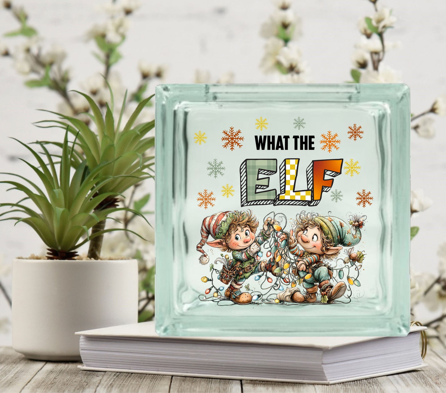 What the elf Glass Block Decal