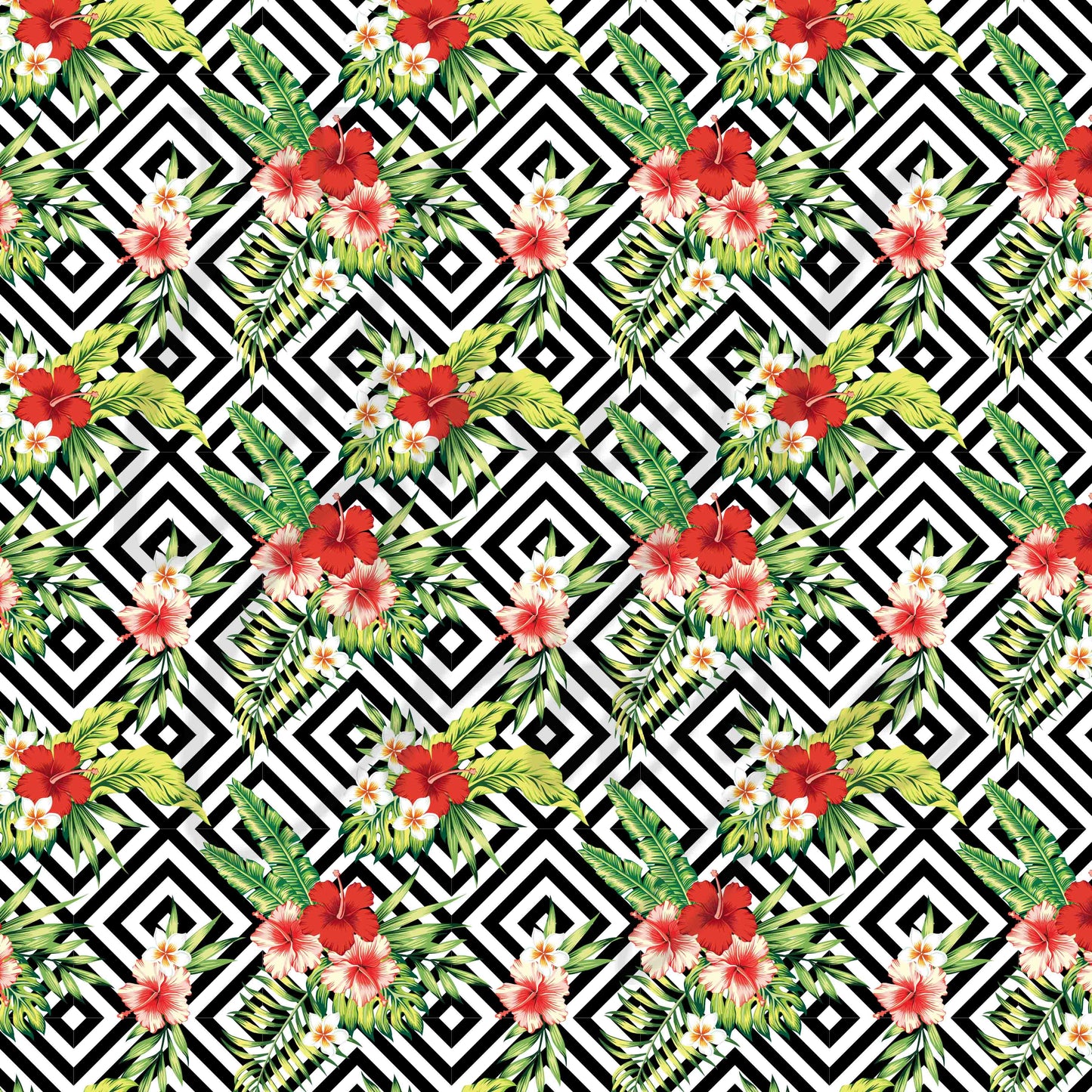 Tropical Patterned - Adhesive Vinyl Sheets