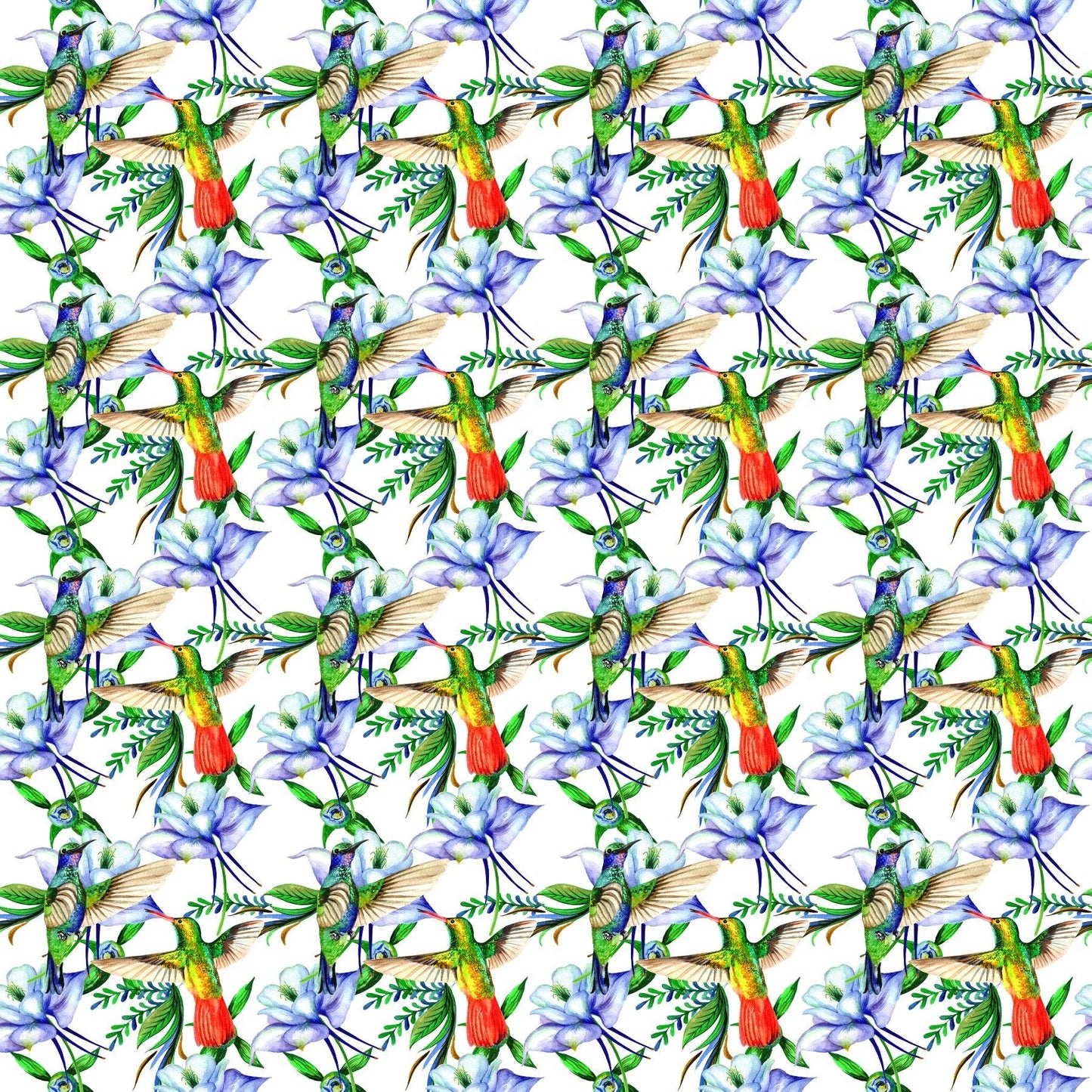 Tropical Hummingbird - Adhesive Vinyl Sheet