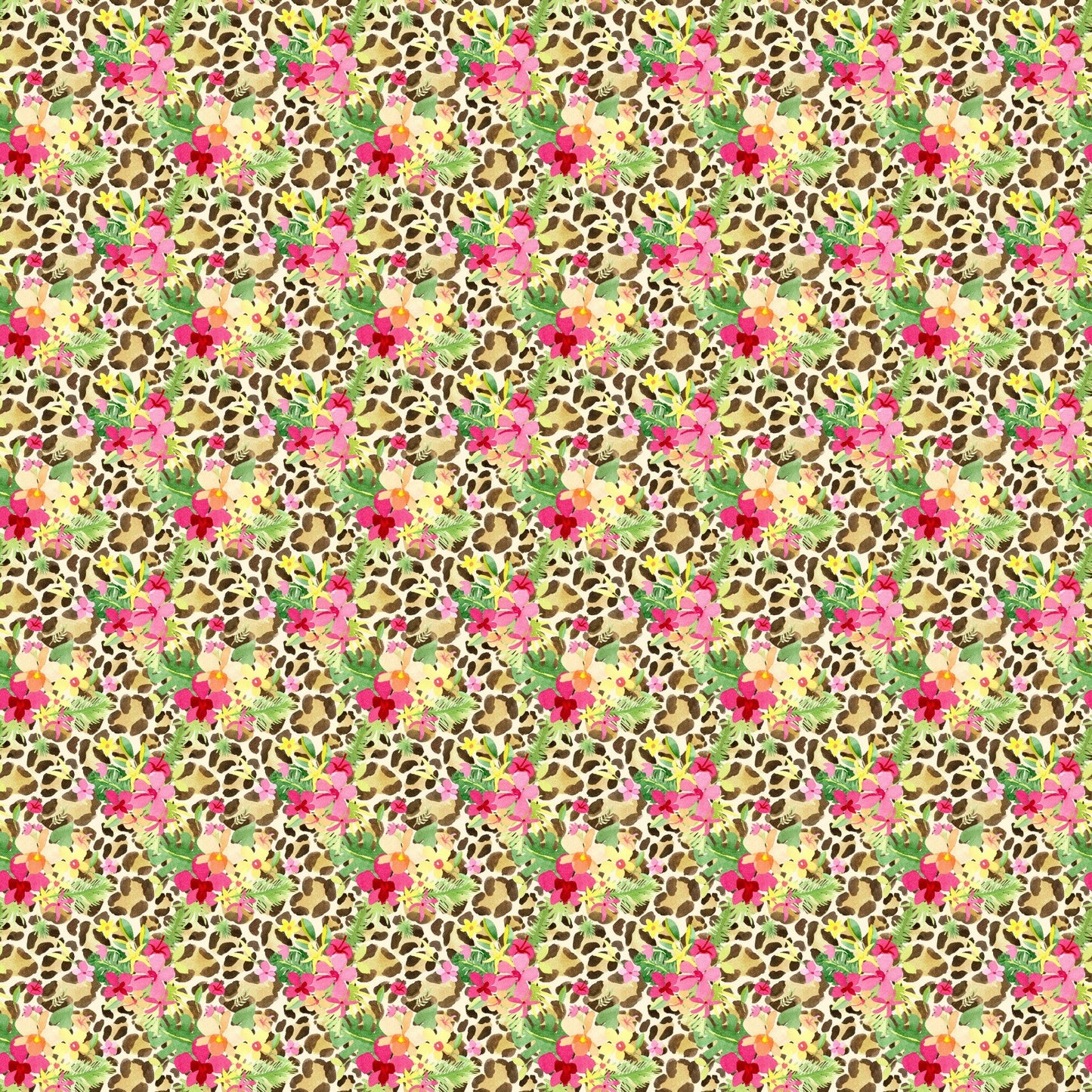 Tropical Leopard - Adhesive Vinyl Sheets