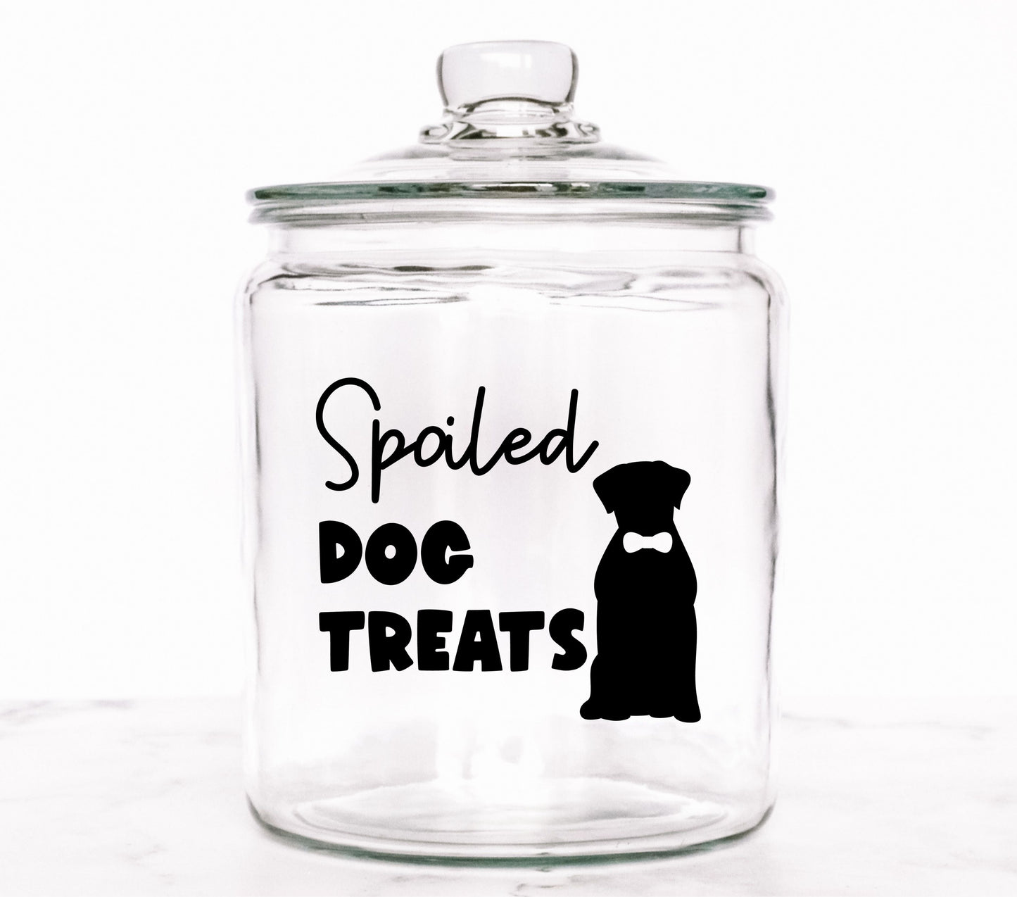 Spoiled dog treats black UV DTF Decals