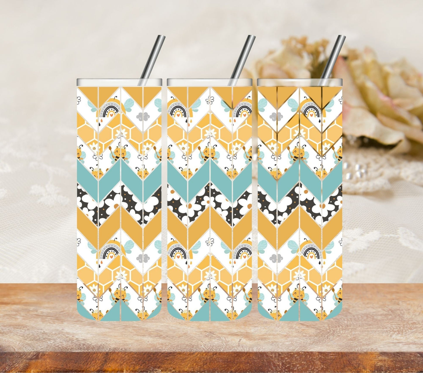 Buzz Tangram - UV DTF Tumbler wrap