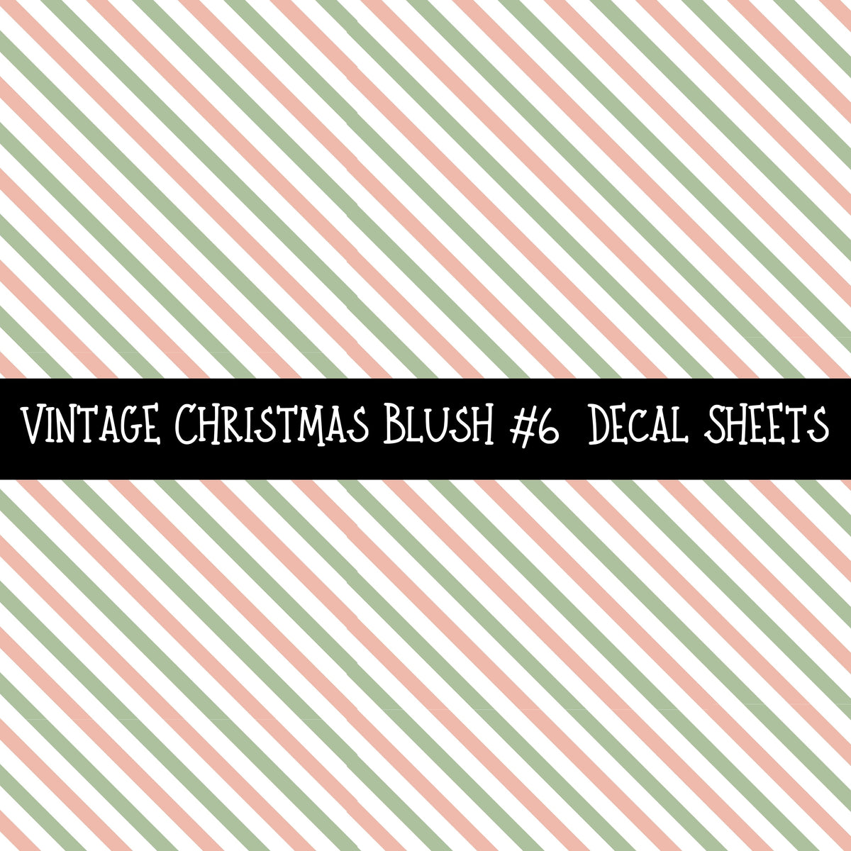 Vintage Christmas Blush UV DTF Decal sheets 6 Designs available
