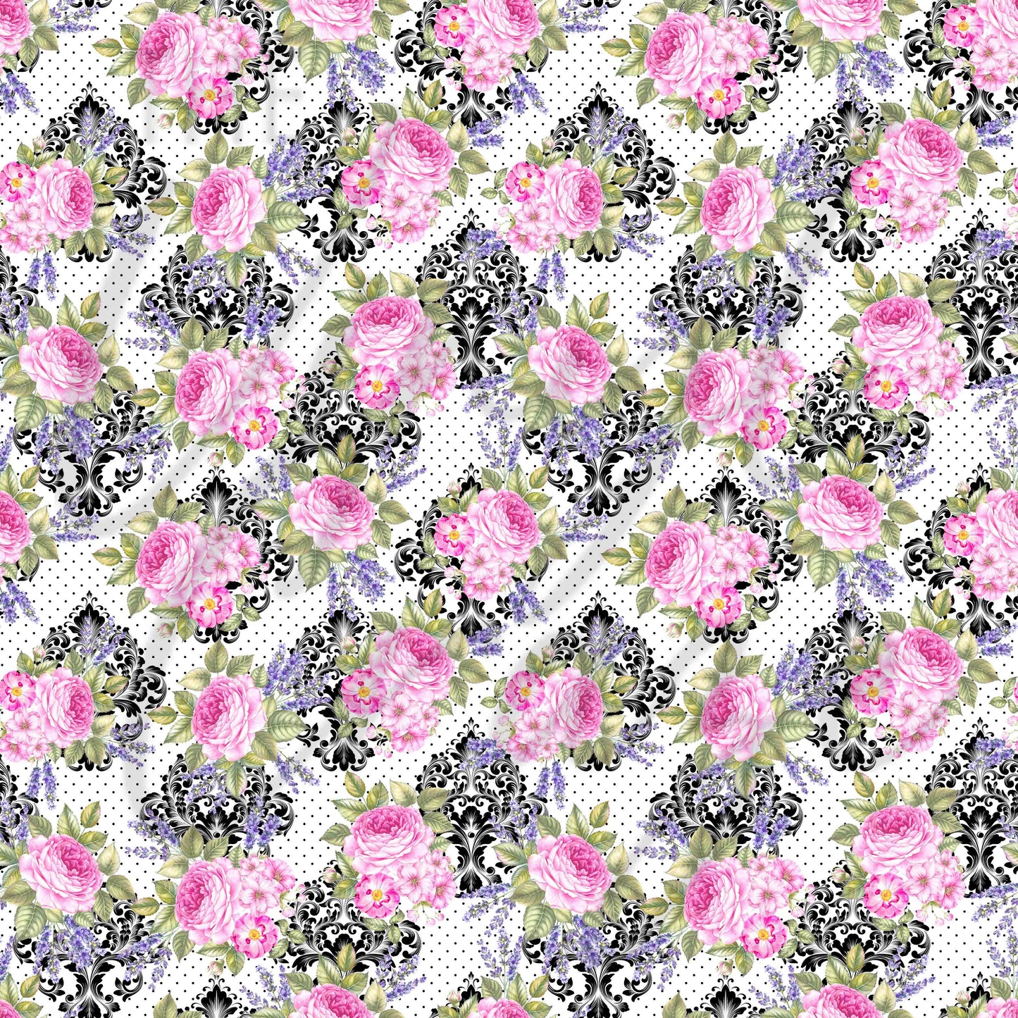 Vintage Pink Florals - Adhesive Vinyl Sheets
