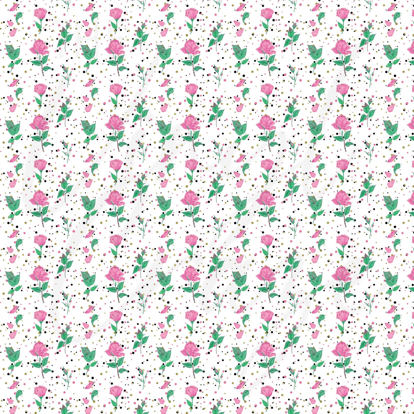 Vintage Pink Florals - Adhesive Vinyl Sheets