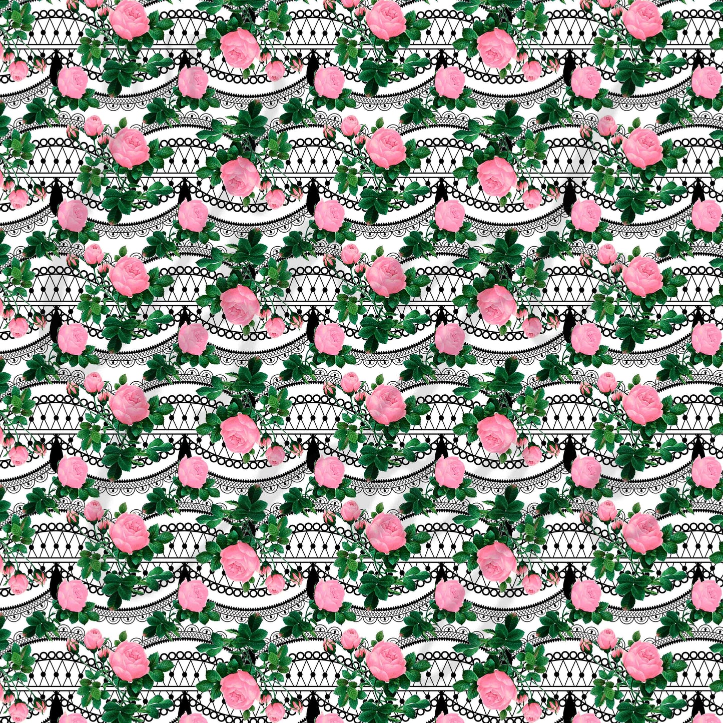 Vintage Pink Florals - Adhesive Vinyl Sheets