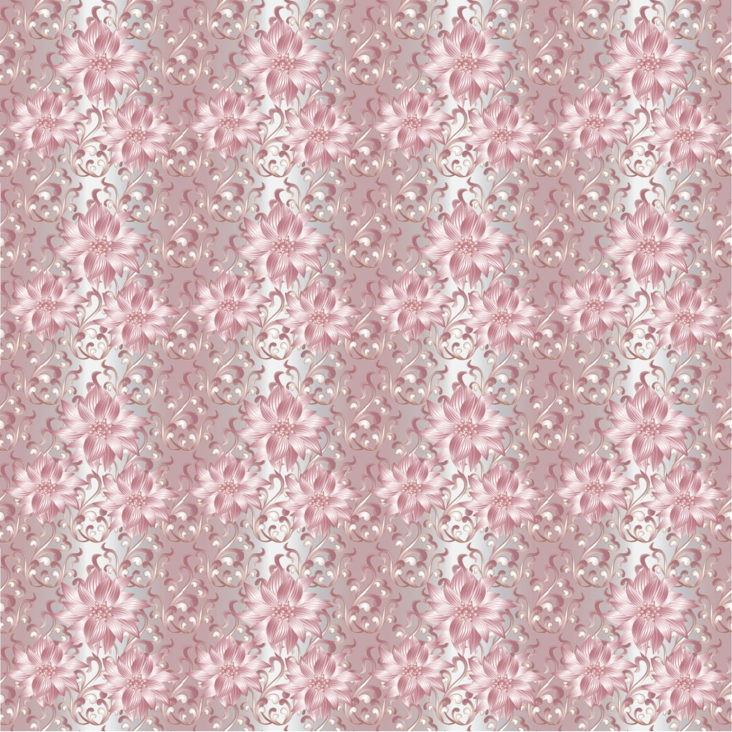 Vintage Pink Flowers - Adhesive Vinyl Sheets