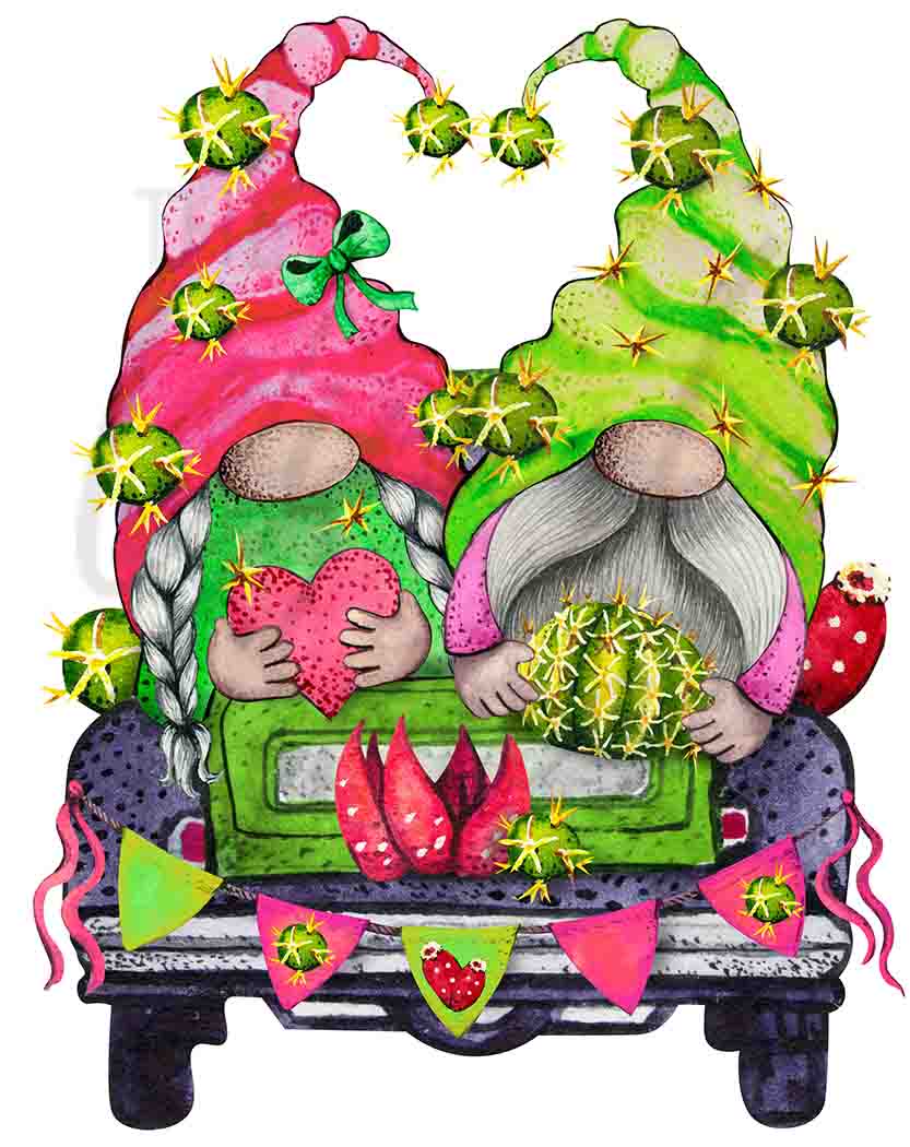 Watermelon Gnome Truck - UV DTF Decal