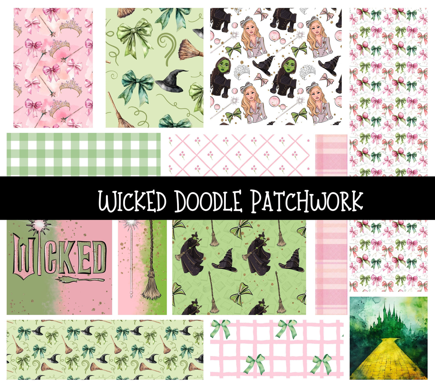 Wicked Doodle Patchwork Set