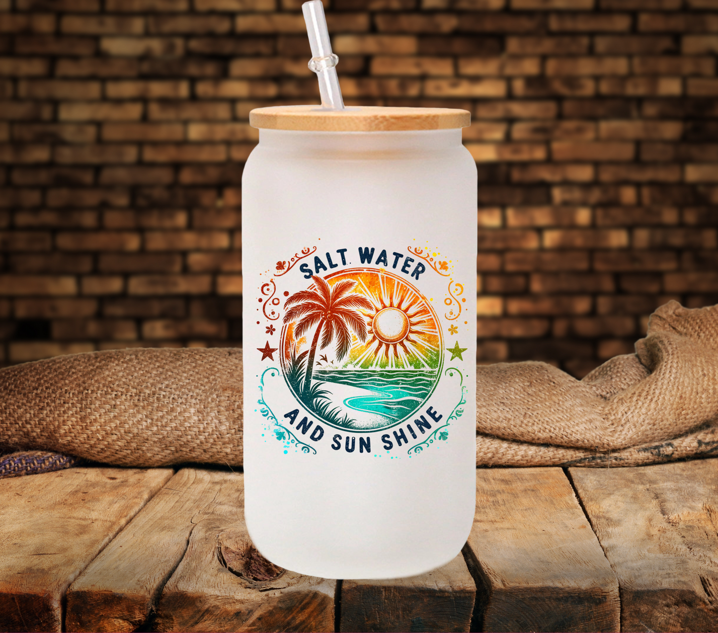 Salt water and Sunshine - UV DTF Decal