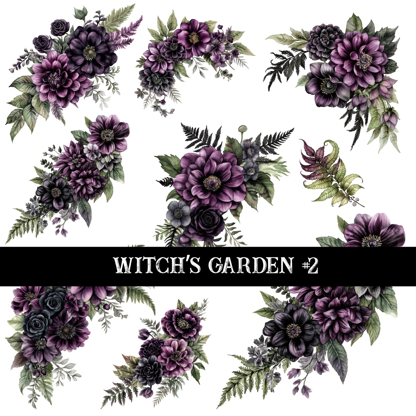 Witch's Garden Collection Decal sheets- 7 styles