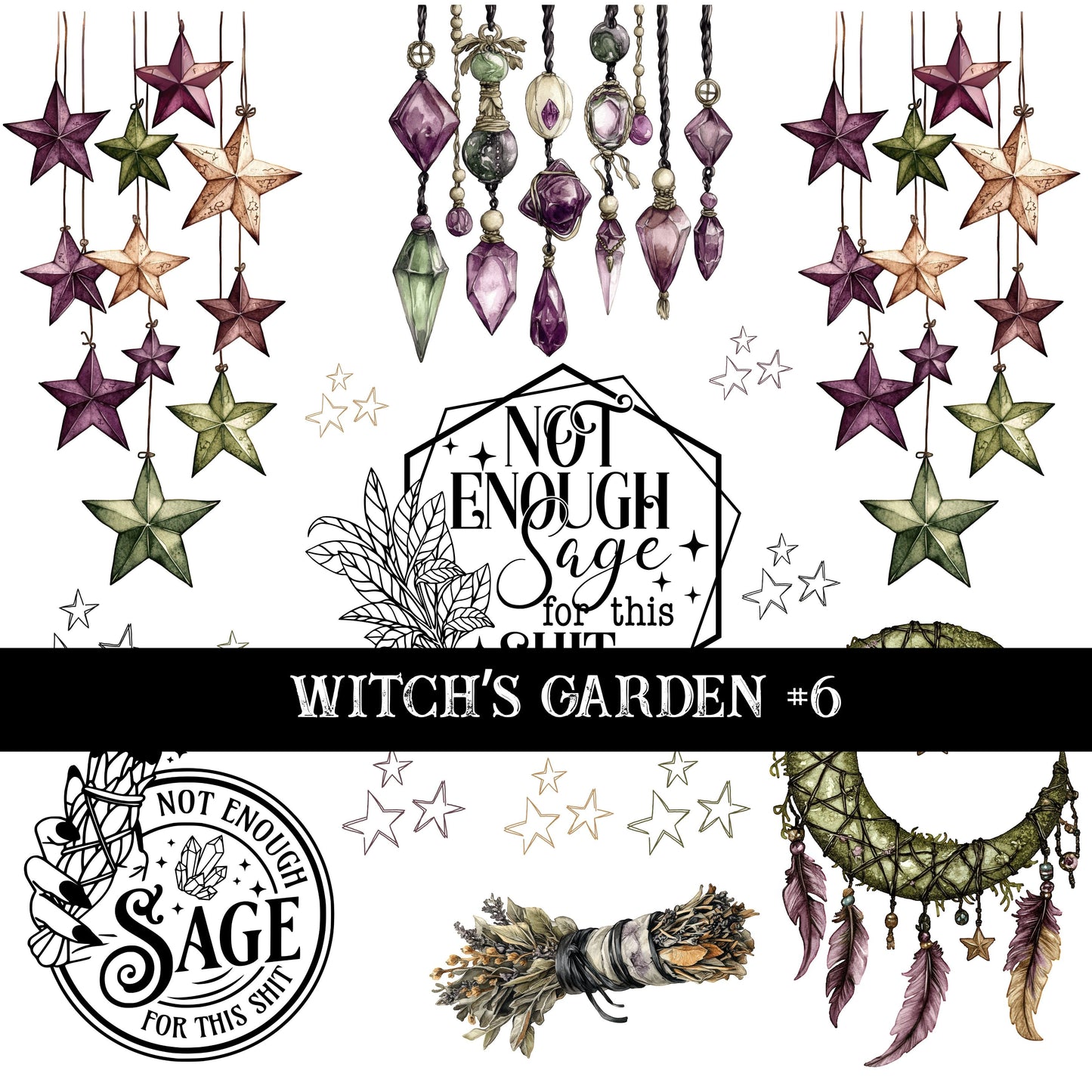 Witch's Garden Collection Decal sheets- 7 styles