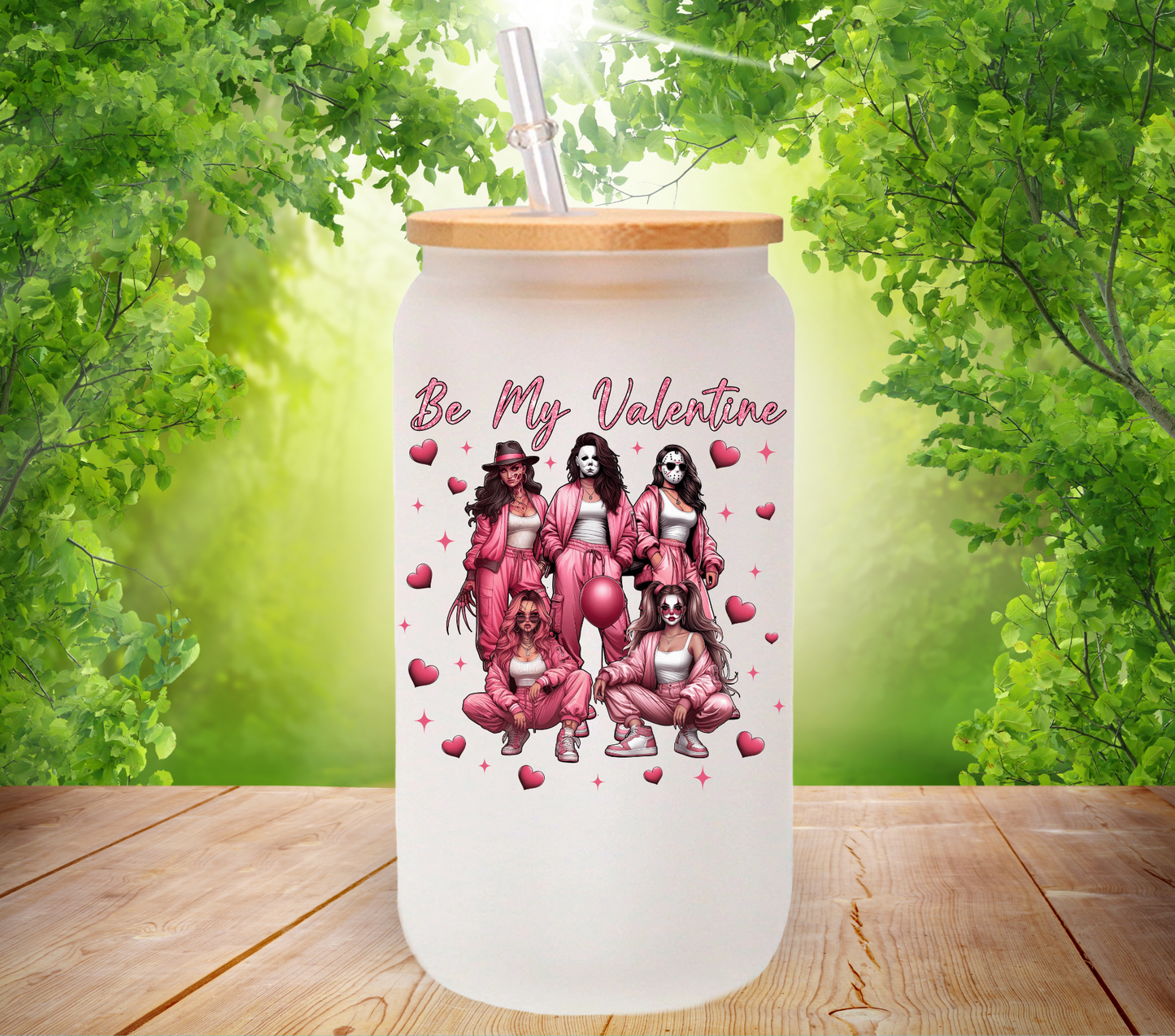 Be My Valentine Horror Girls - UV DTF Decal