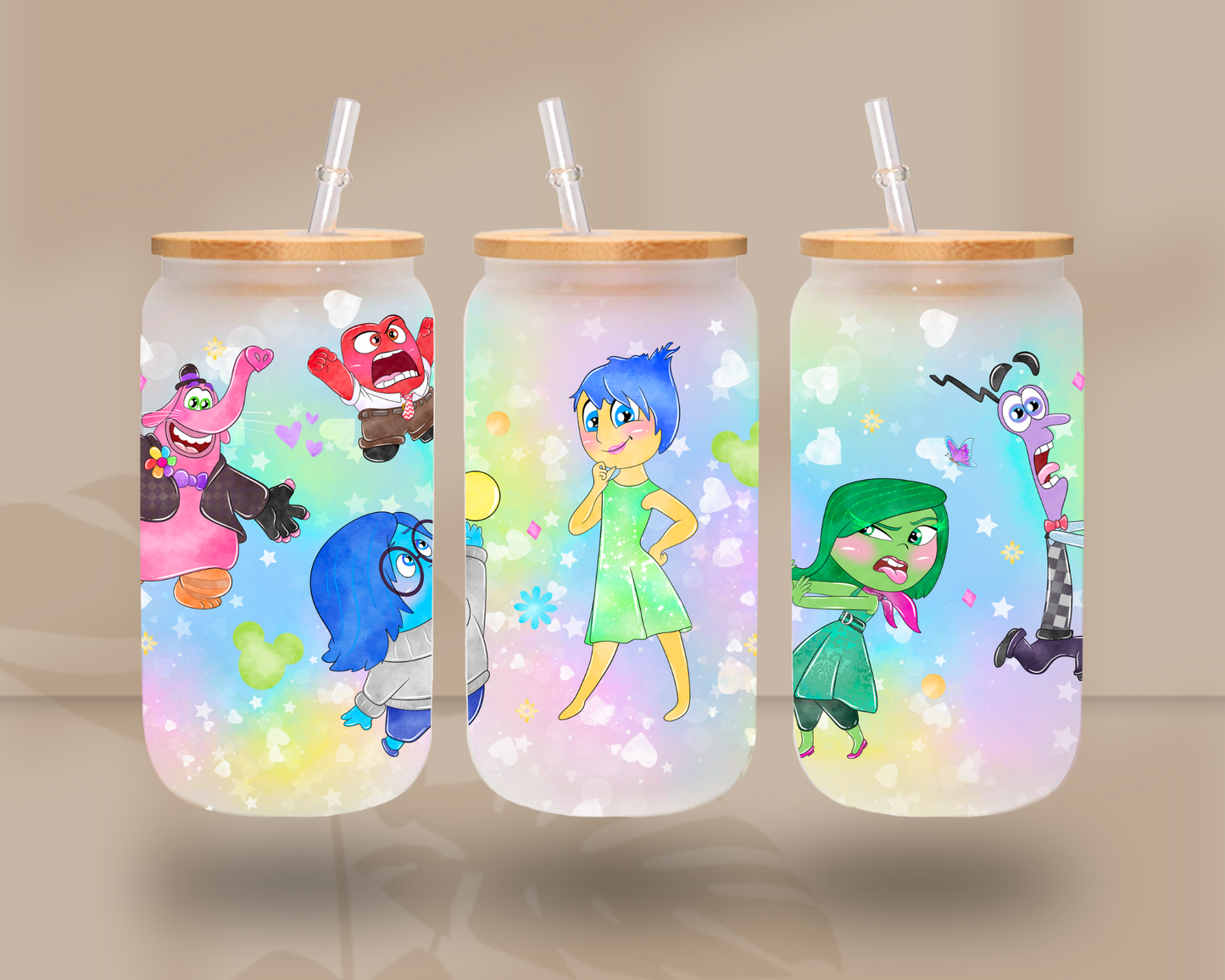 Emotions - UV DTF 16oz Libbey wrap