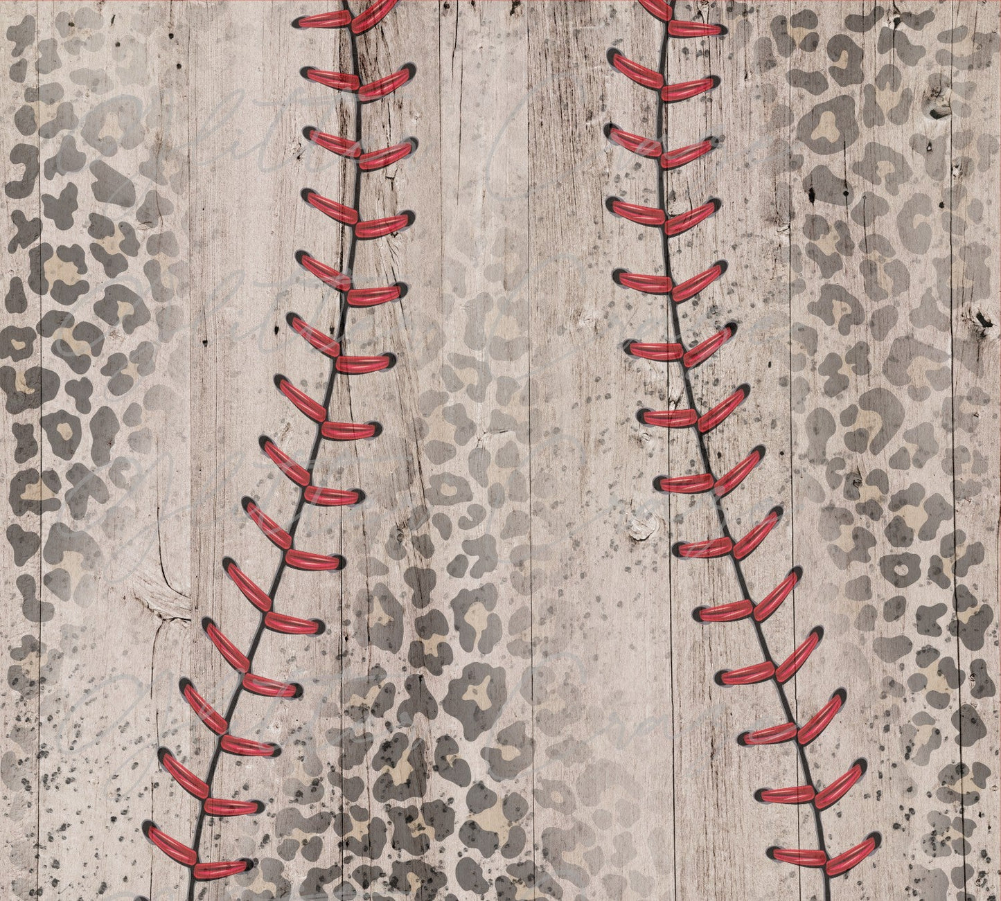 Baseball Leopard - Adhesive Vinyl Wrap