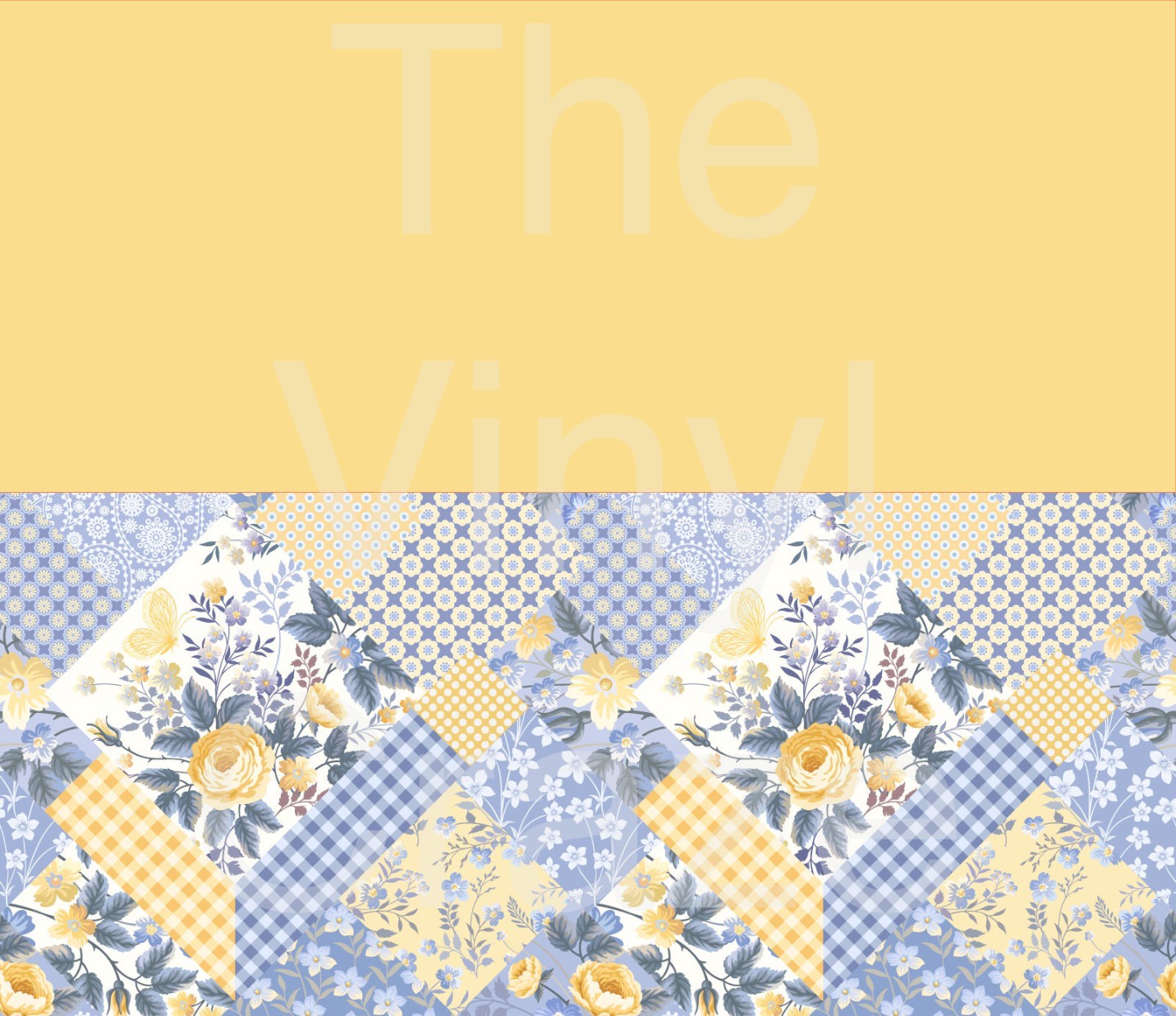 Yellow Spring Patchwork - Adhesive Vinyl Wrap