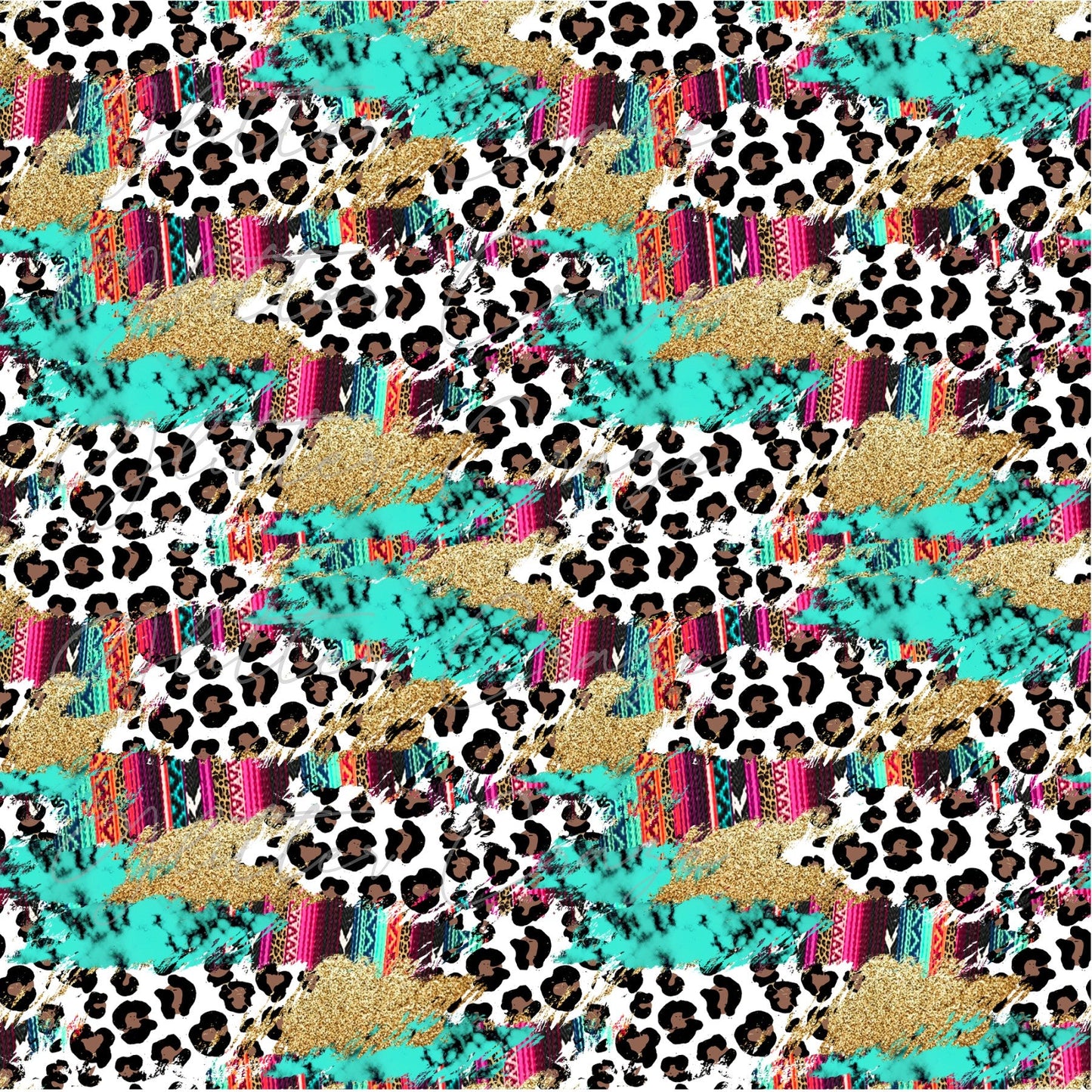 Serape Leopard - Adhesive Vinyl Sheets
