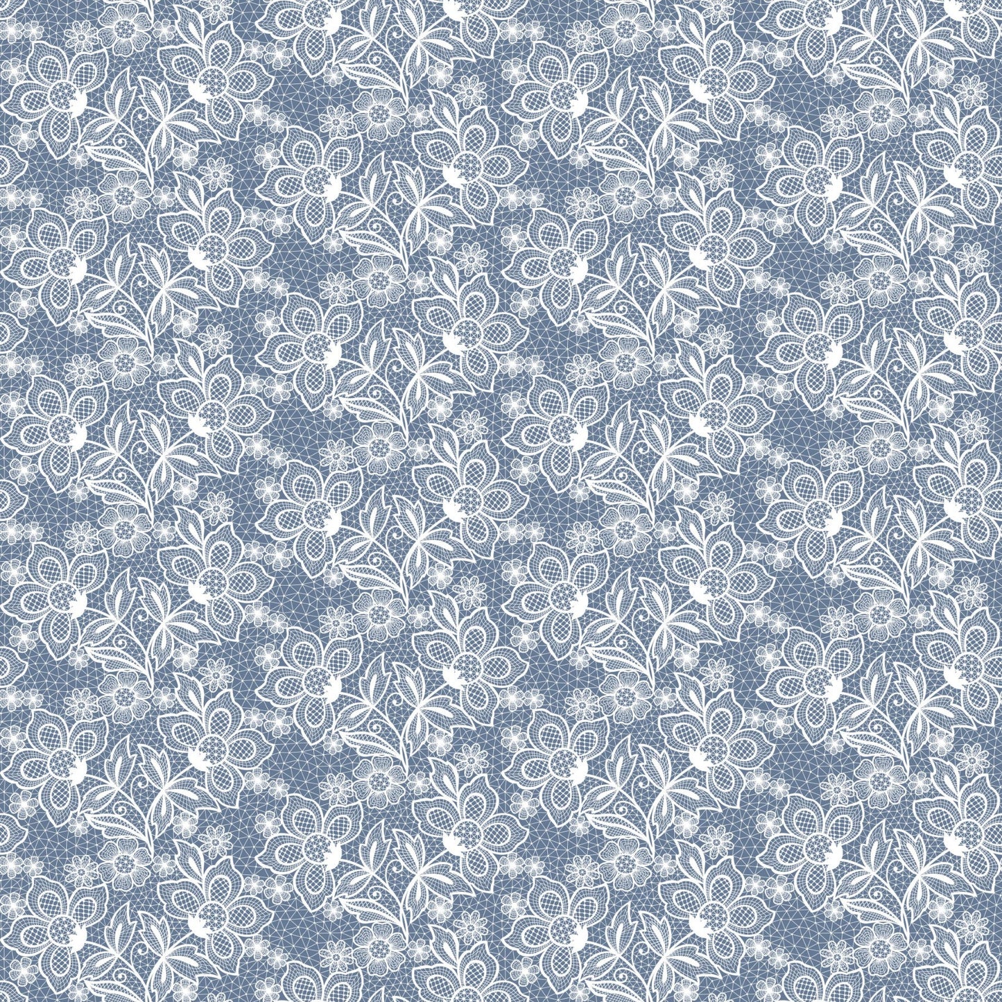 Lace On Blue - Adhesive Vinyl Sheets