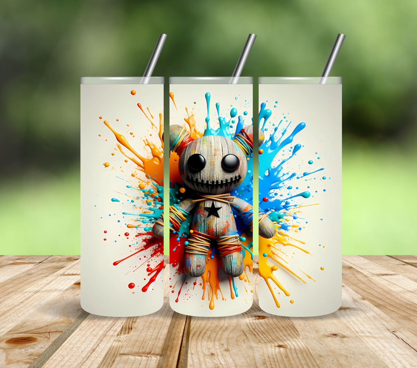 Color Splash Voodoo Dolls - Adhesive Vinyl Wrap - 6 Variants