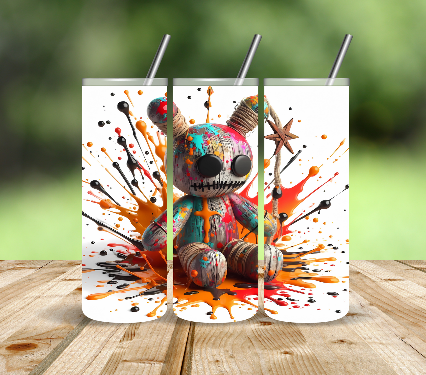Color Splash Voodoo Dolls - Adhesive Vinyl Wrap - 6 Variants