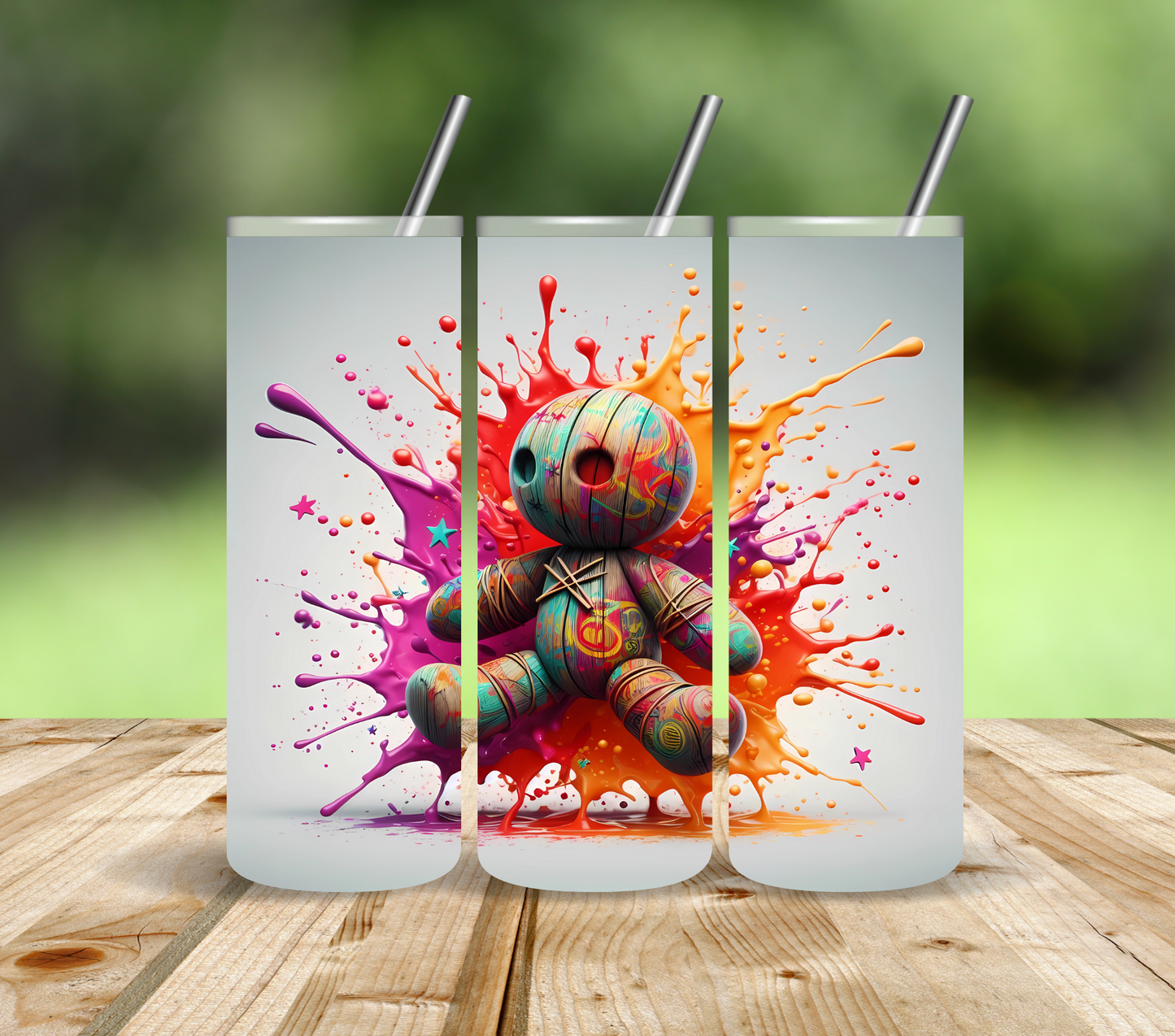 Color Splash Voodoo Dolls - Adhesive Vinyl Wrap - 6 Variants