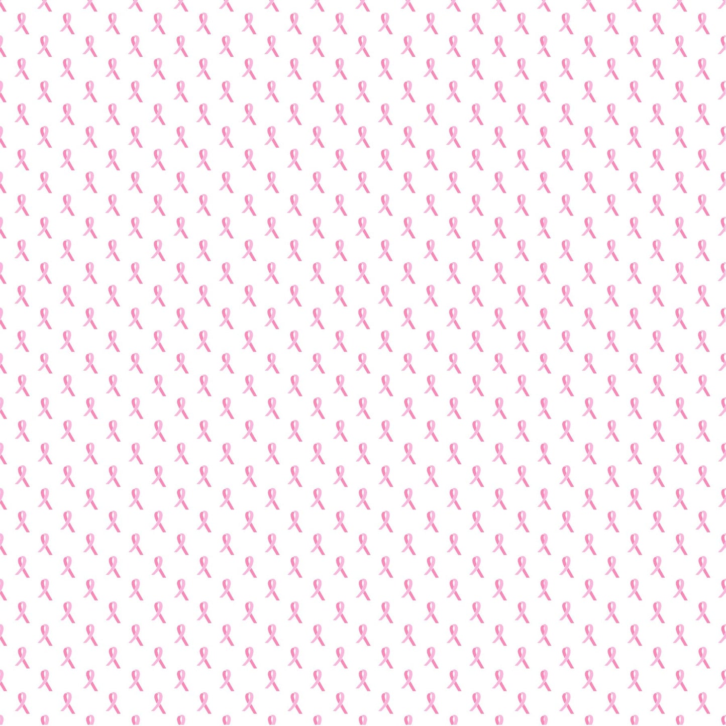 Pink On White Breast Cancer Awareness Ribbons - Adhesive Vinyl Sheets