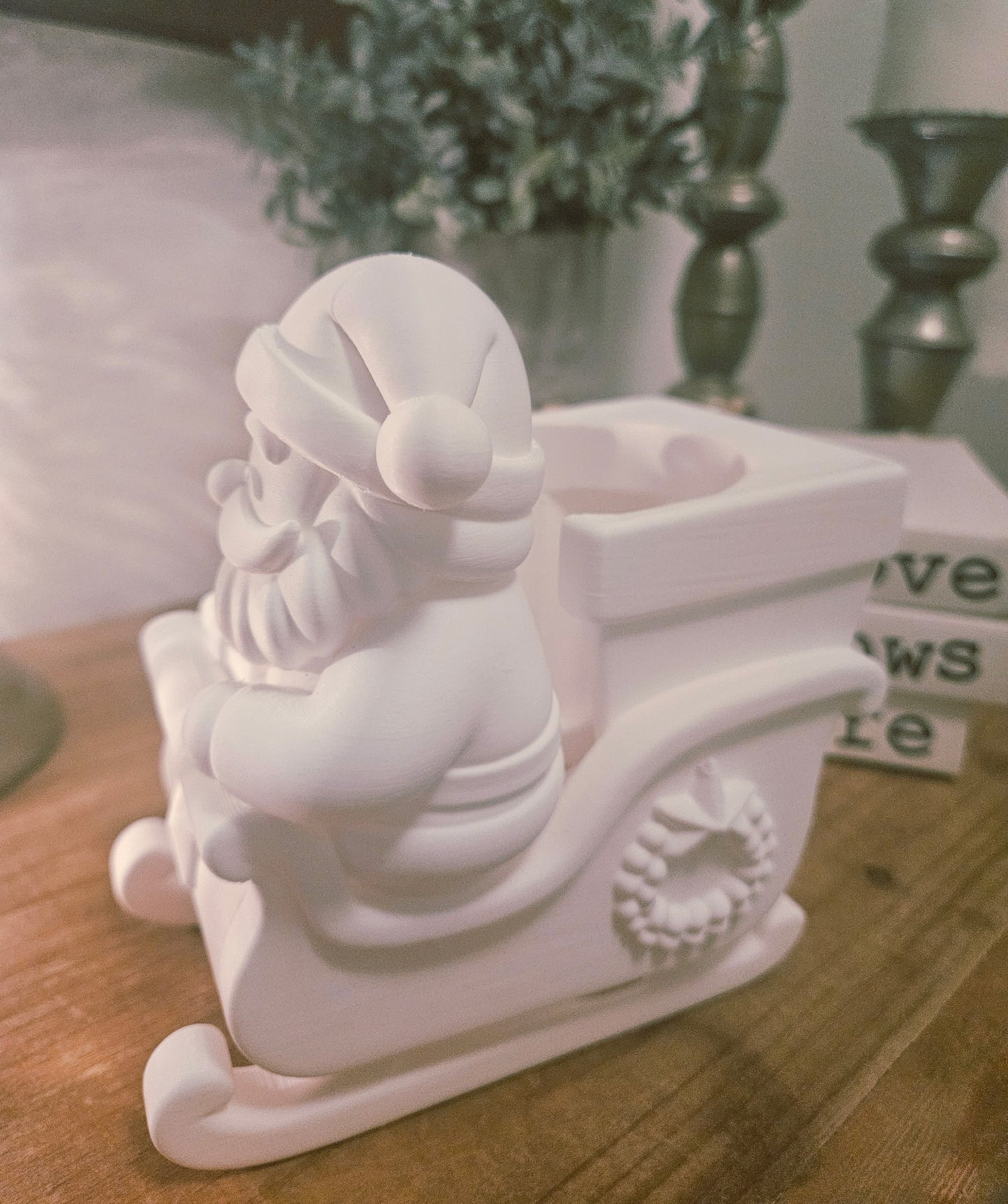 Santa in His Sleigh- Tumbler Sleeve