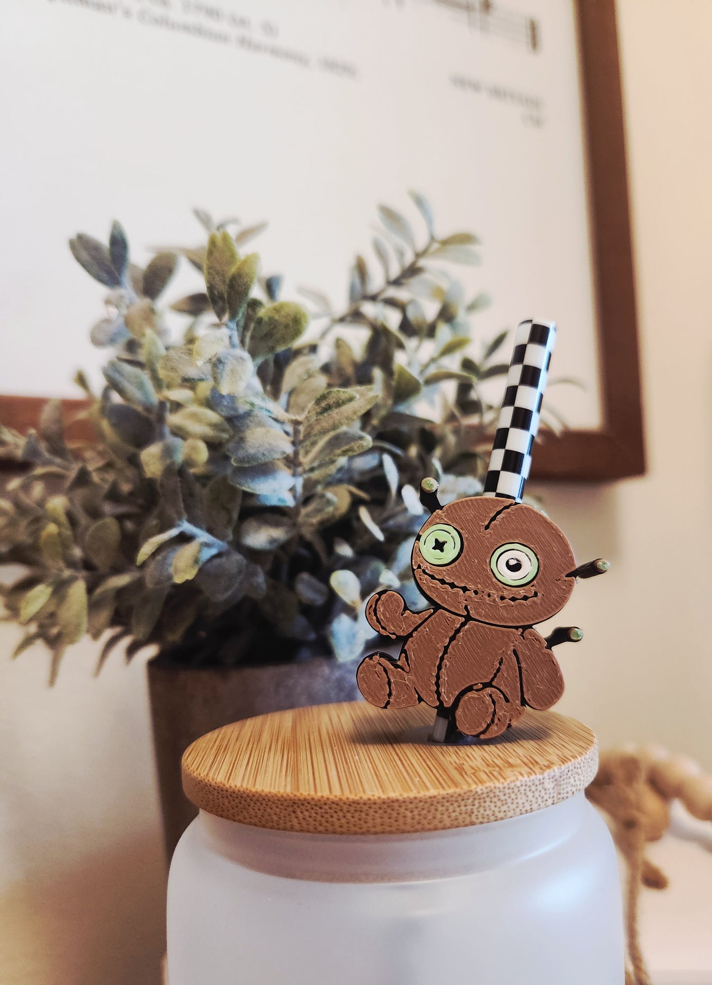 Voodoo Doll - Straw topper (In Color)