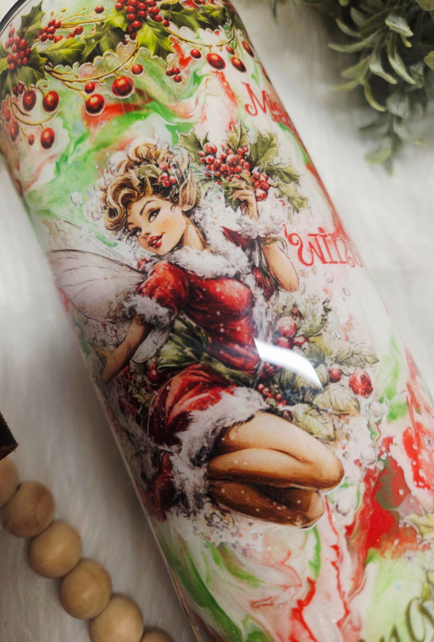 20oz Christmas Fairies Tumbler