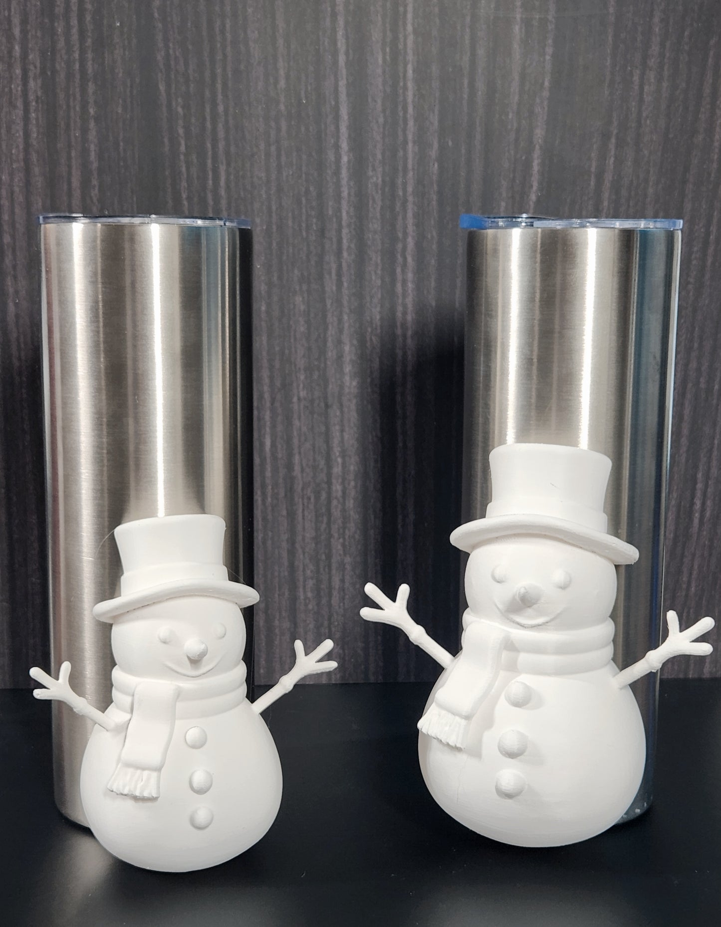 Snowman with top hat- Tumbler Element